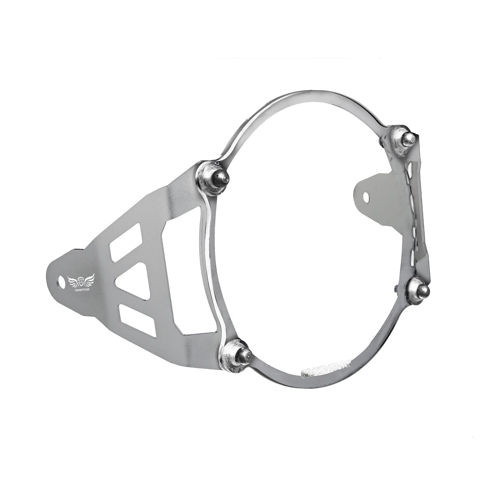 Headlight Guard for Royal Enfield Scram 411 - Silver - Image 6
