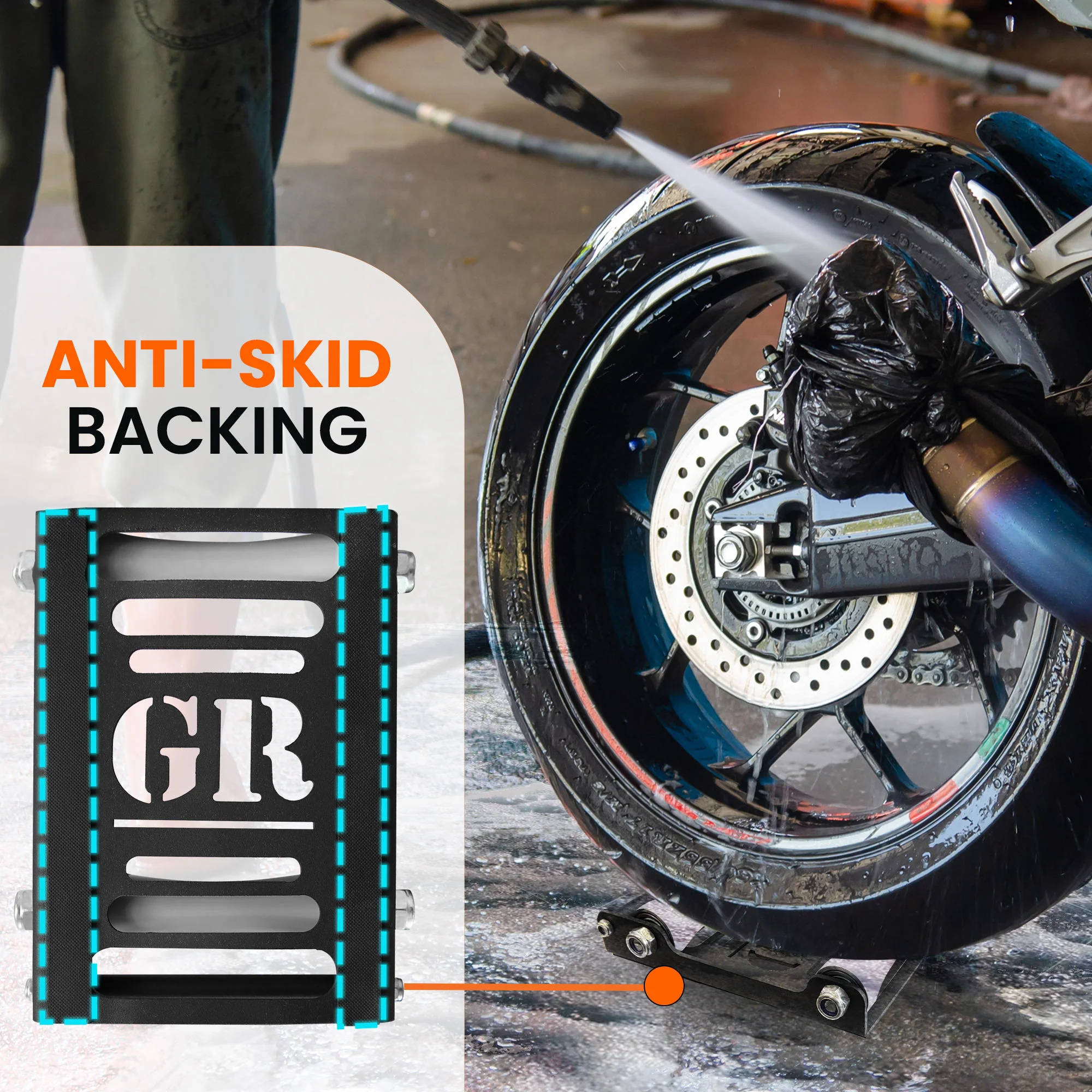GRoller - Paddock Stand Replacement (Large - Bike Btw. 270 kg) - Black - Image 4