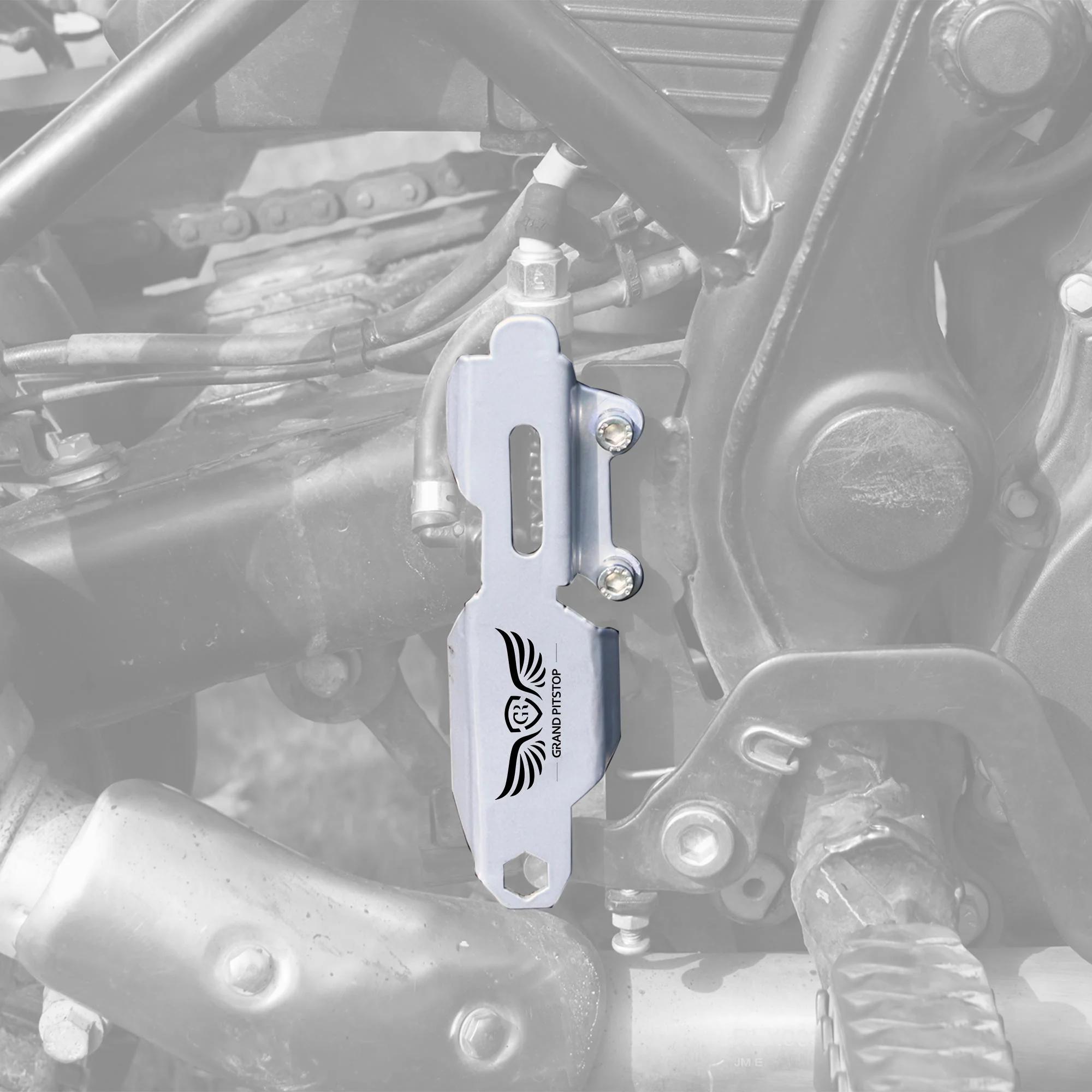 Master Cylinder Protector for Royal Enfield Himalayan BS4-BS6 Model (2019-2021) - Silver - Image 3