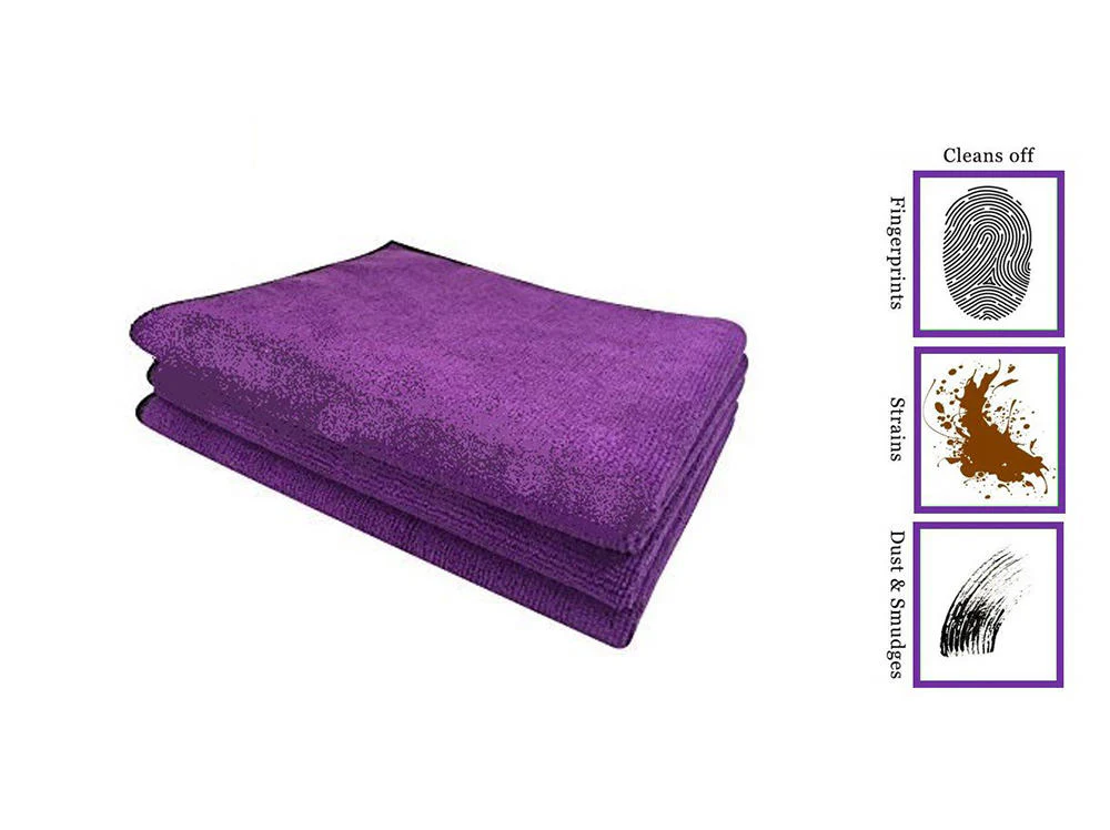 Microfiber Cleaning Cloth for Bike & Car (30 cm X 70 cm) - Pack of 4 - Image 3