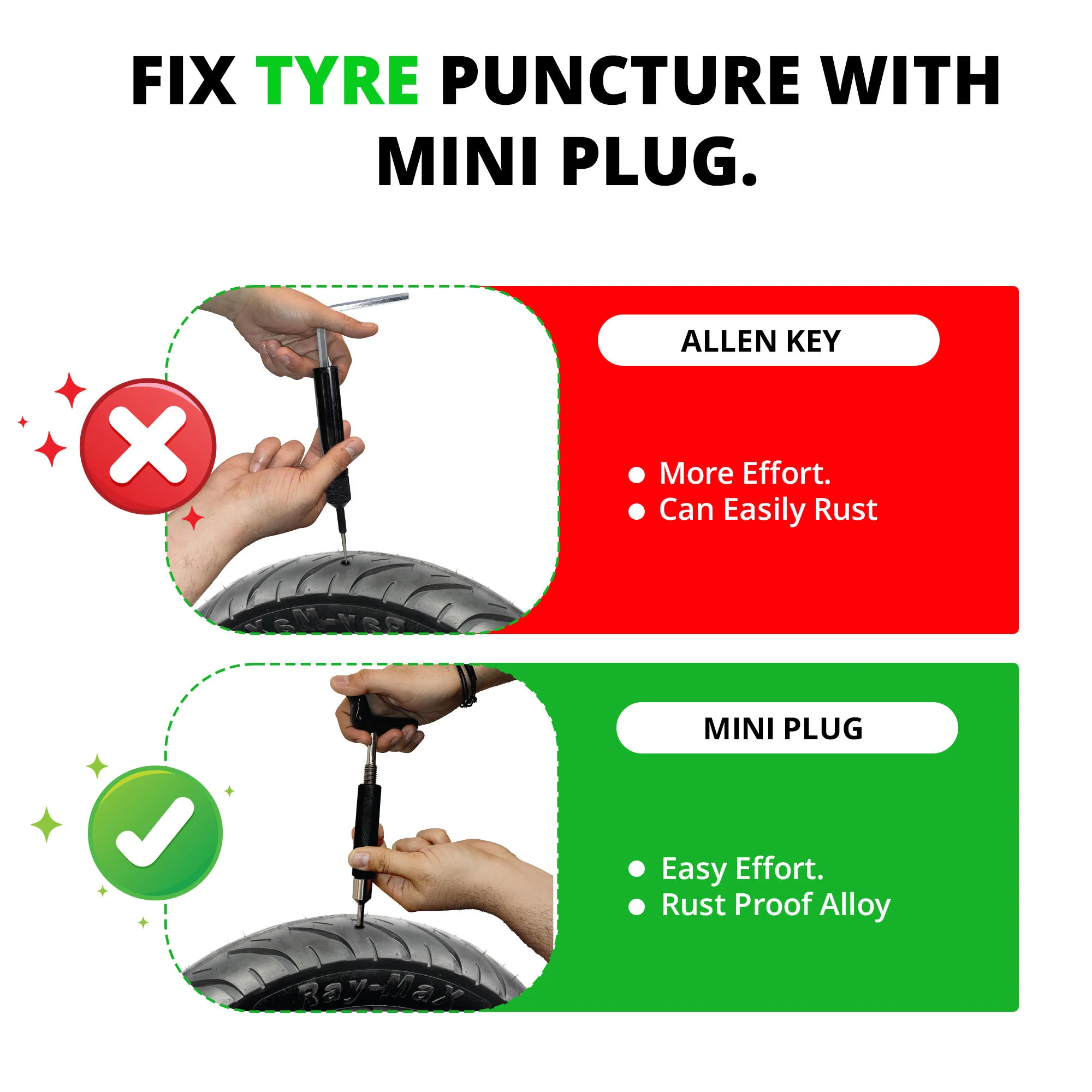 Mini Plug Puncture Repair Kit (Tubeless Tyre) - Image 4