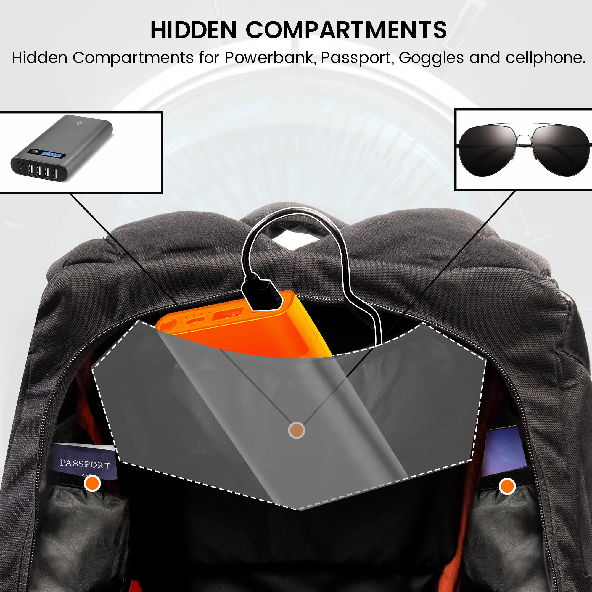 Night Wing Anti Theft Mark-1 25l Backpack - Image 5