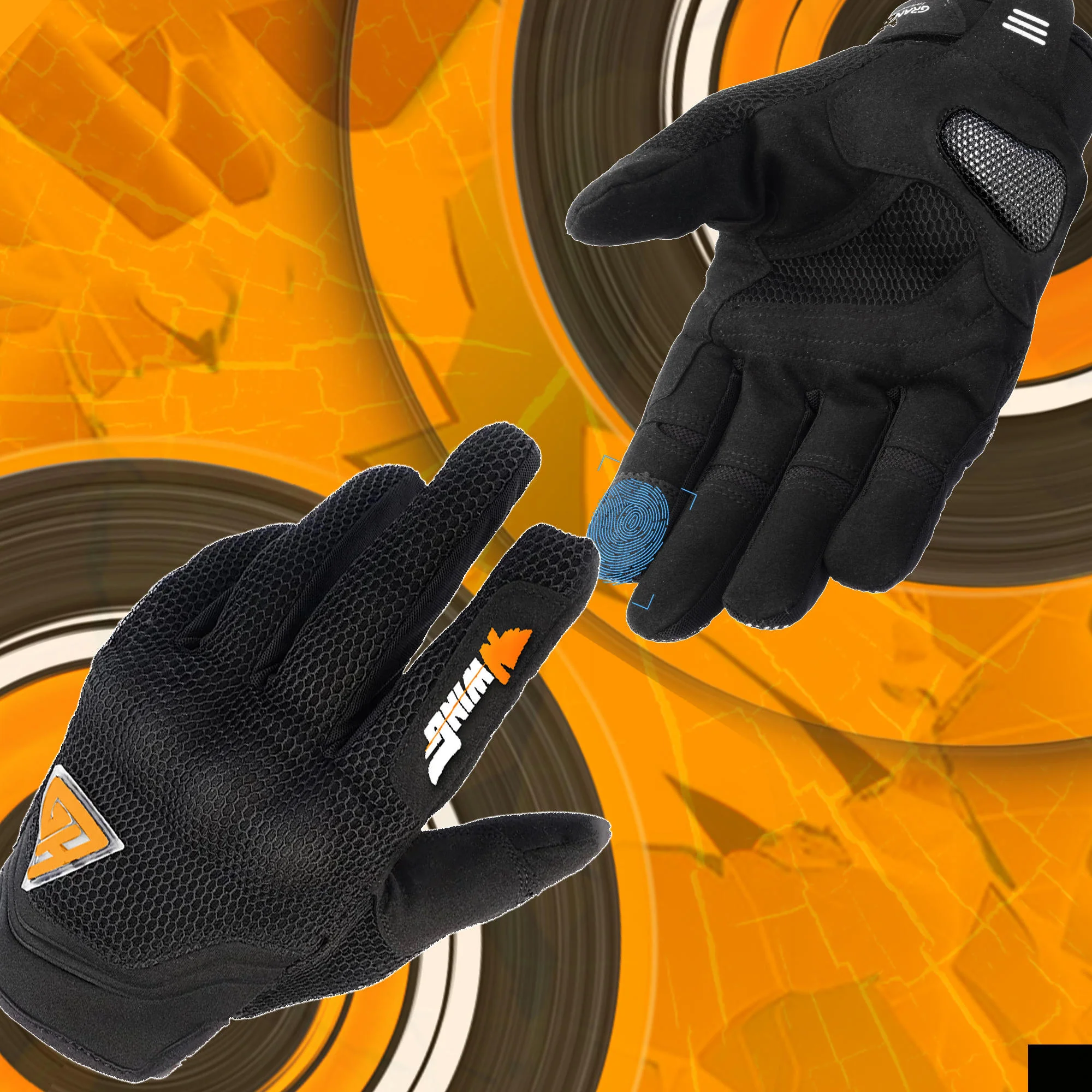 Night Wing Motorcycle LED Gloves - Image 5