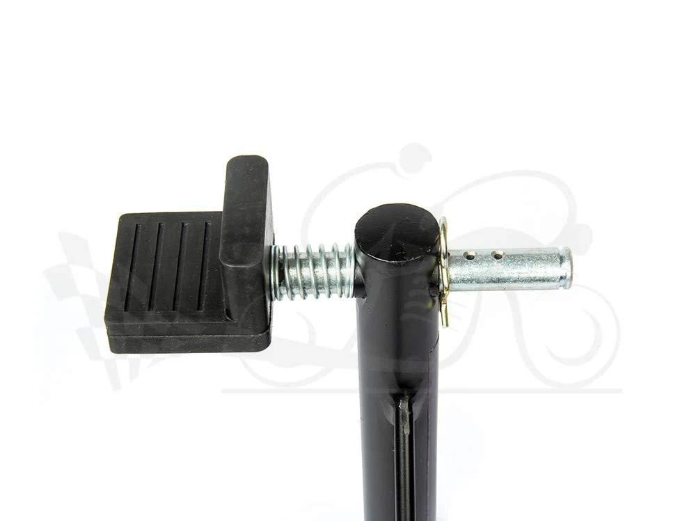 Non-Dismantlable Rear Paddock Stand With Skate Wheels (upto 350 kg) - Black - Image 5