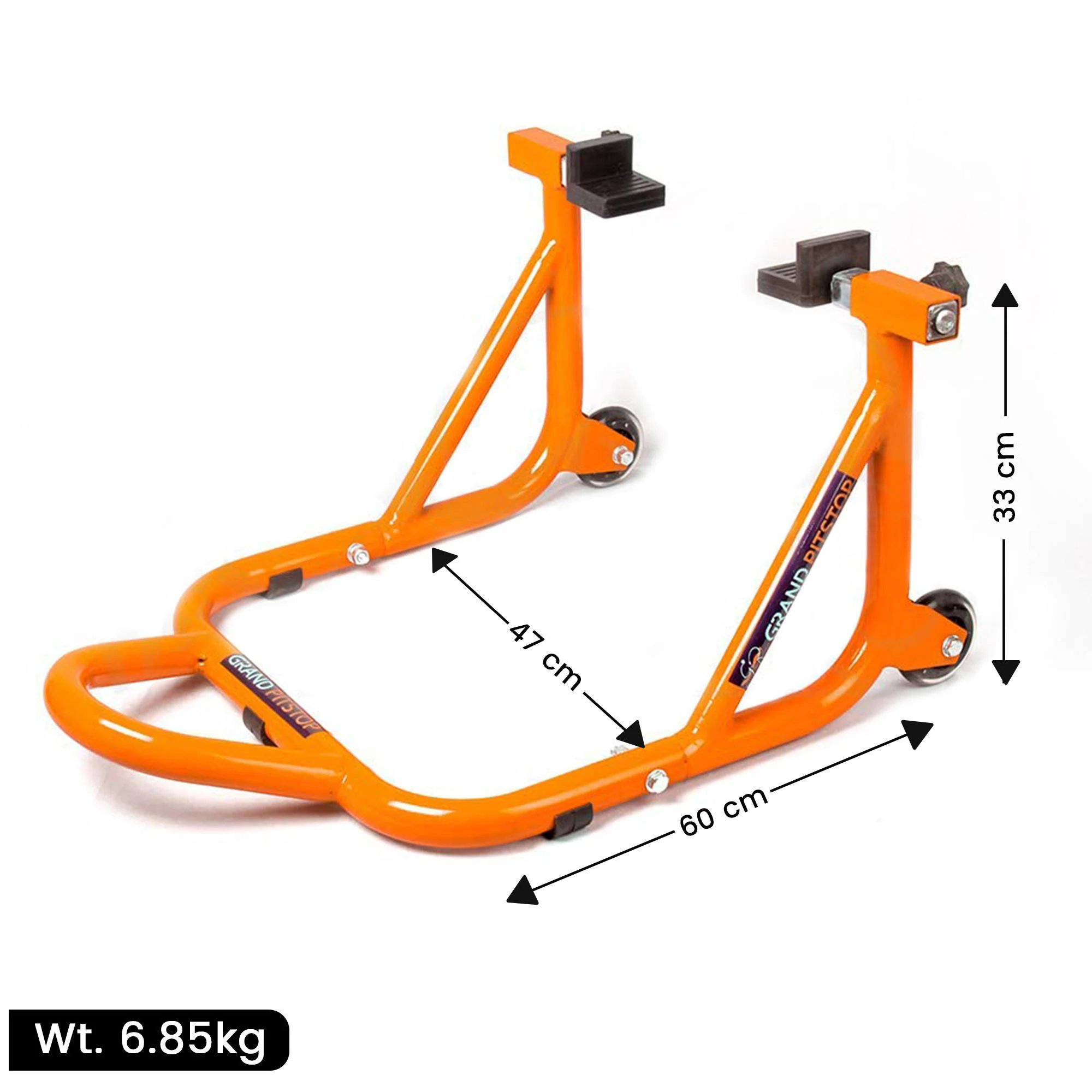 Dismantlable Rear Paddock Stand (Orange) and 10 mm Bobbins - Dual Cap Cover - Image 7
