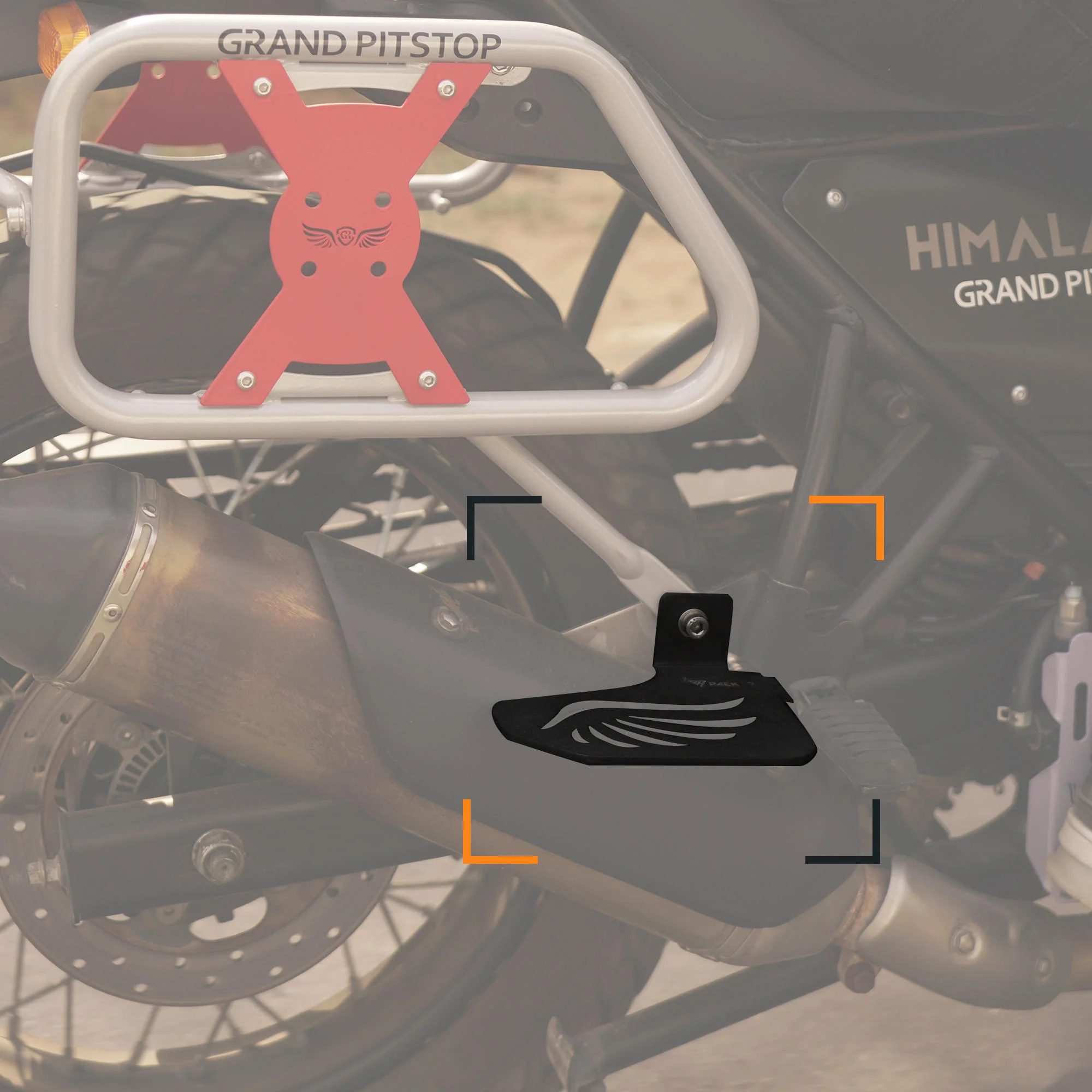 Pillion Footrest (Left) for Royal Enfield Himalayan BS6 Model (2020-21) - Black - Image 3