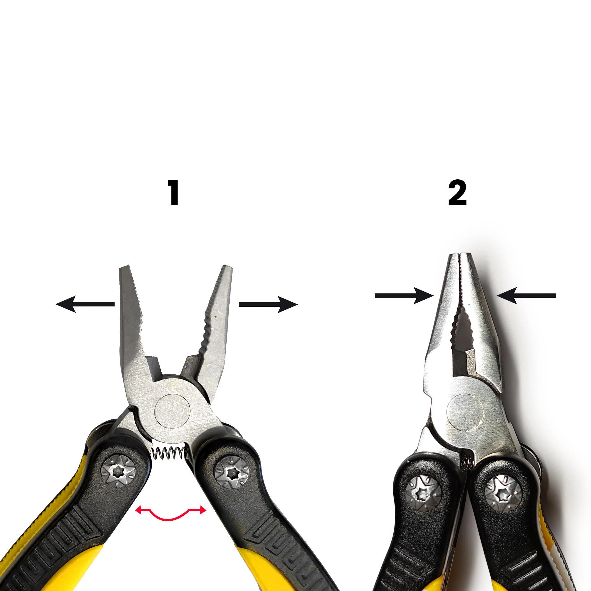 Premium Stainless Steel Multipurpose Plier - Black & Yellow - Image 5