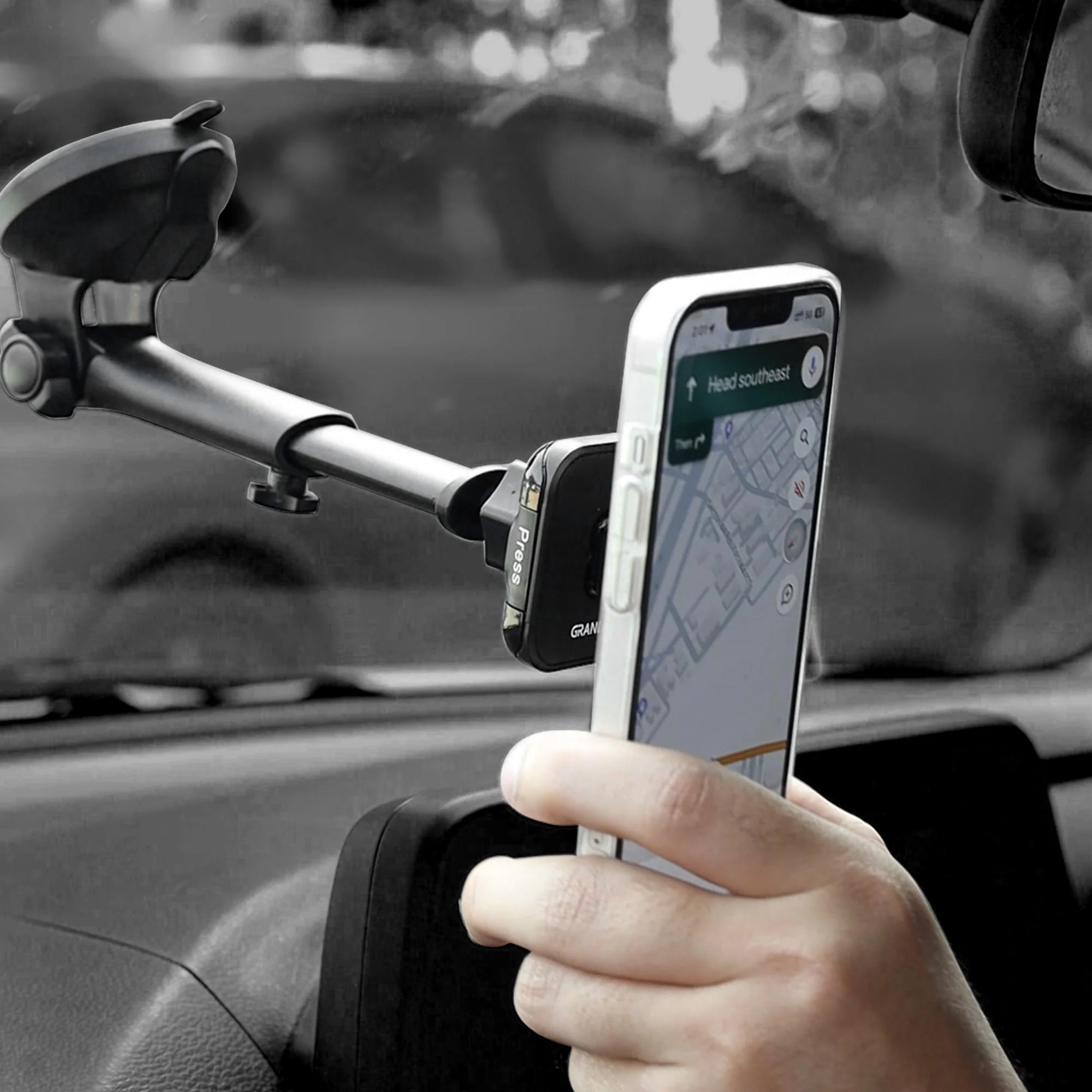 Quick Lock GEN-1 with in-built MAGNETIC LOCK Technology Car Dashboard Mobile Holder - Image 5
