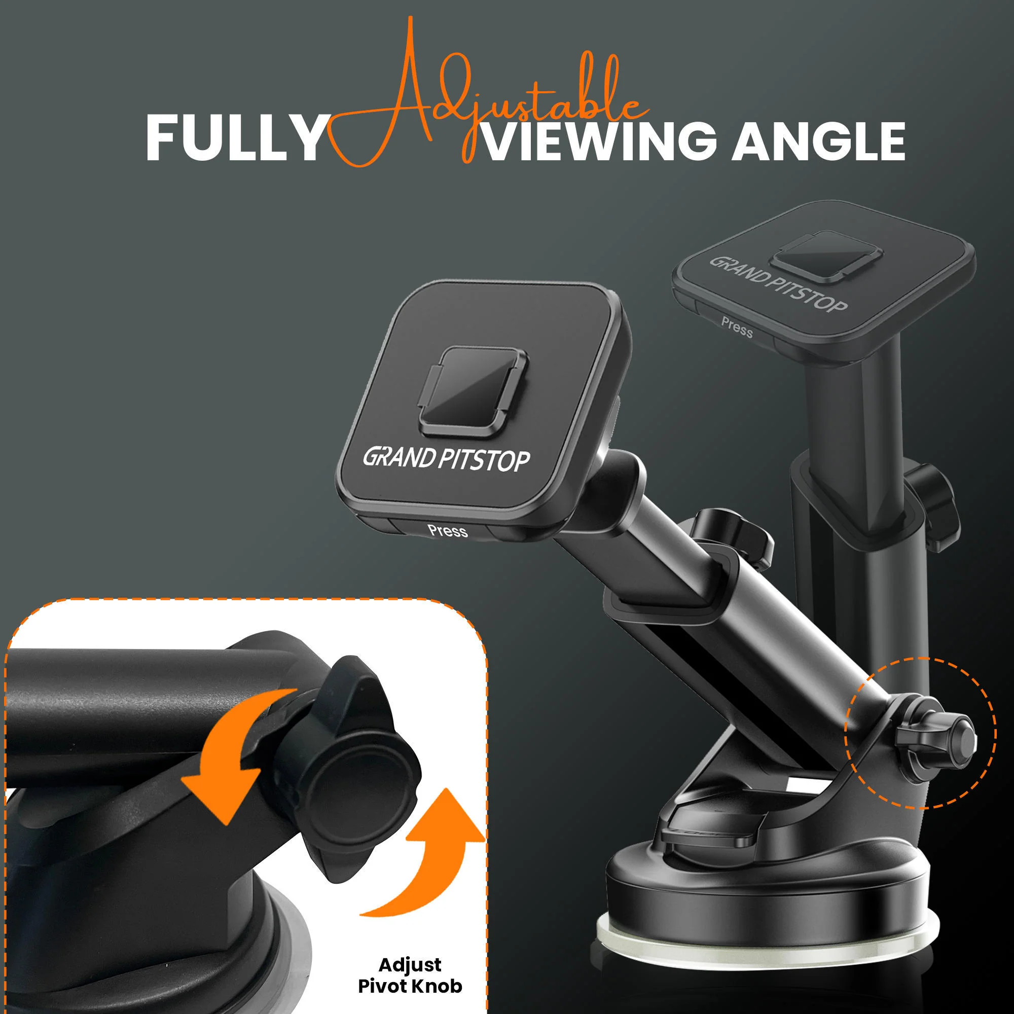 Quick Lock GEN-1 with in-built MAGNETIC LOCK Technology Car Dashboard Mobile Holder - Image 8