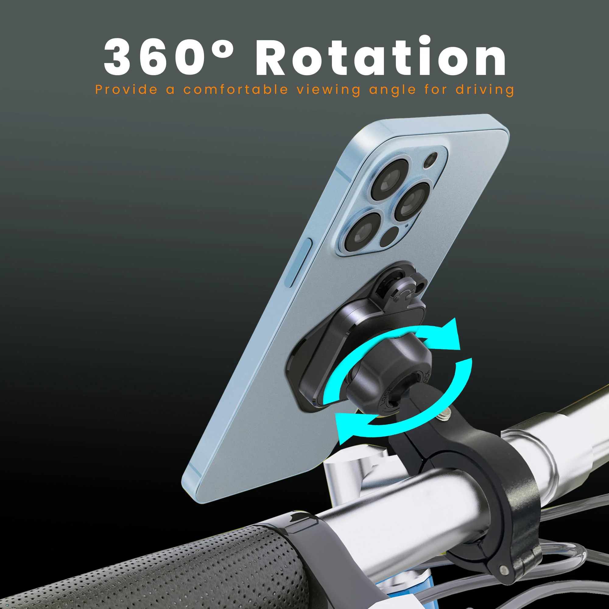 Quick Lock GEN-2 with in-built Ultra Mag-LOCK Technology Mobile Holder For Bike Handlebar - Image 9