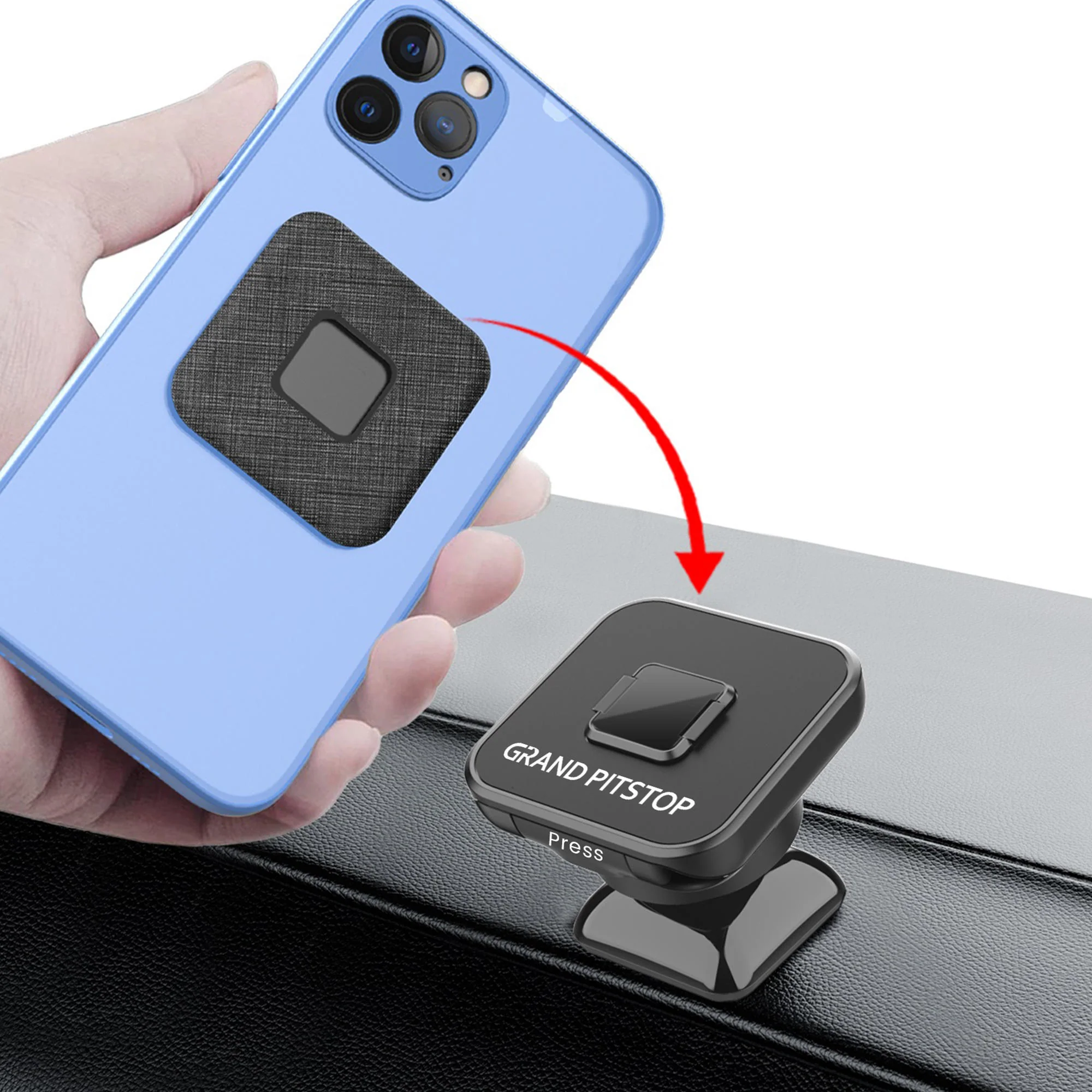 Quick Lock Mini GEN-1 with in-built MAGNETIC LOCK Technology Car Dashboard Mobile Holder - Image 3