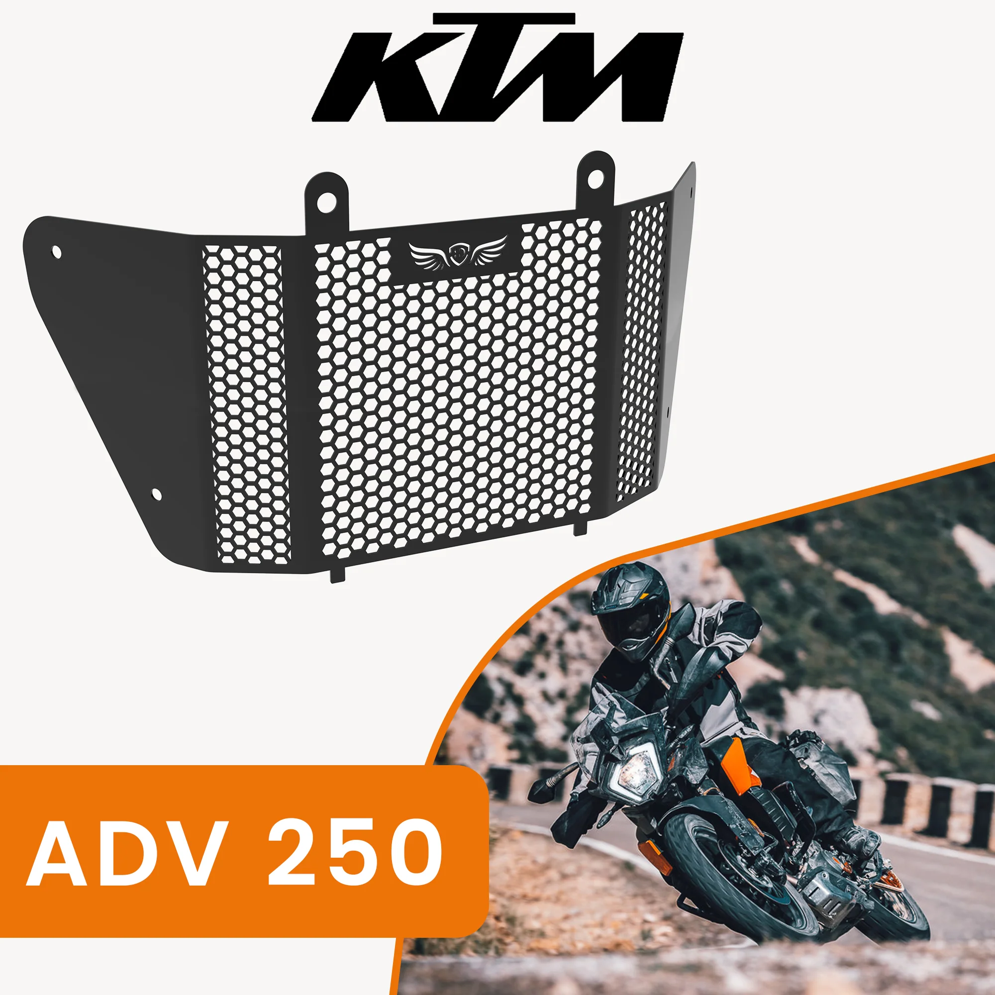 Radiator Grill for KTM 250 Adventure - Black