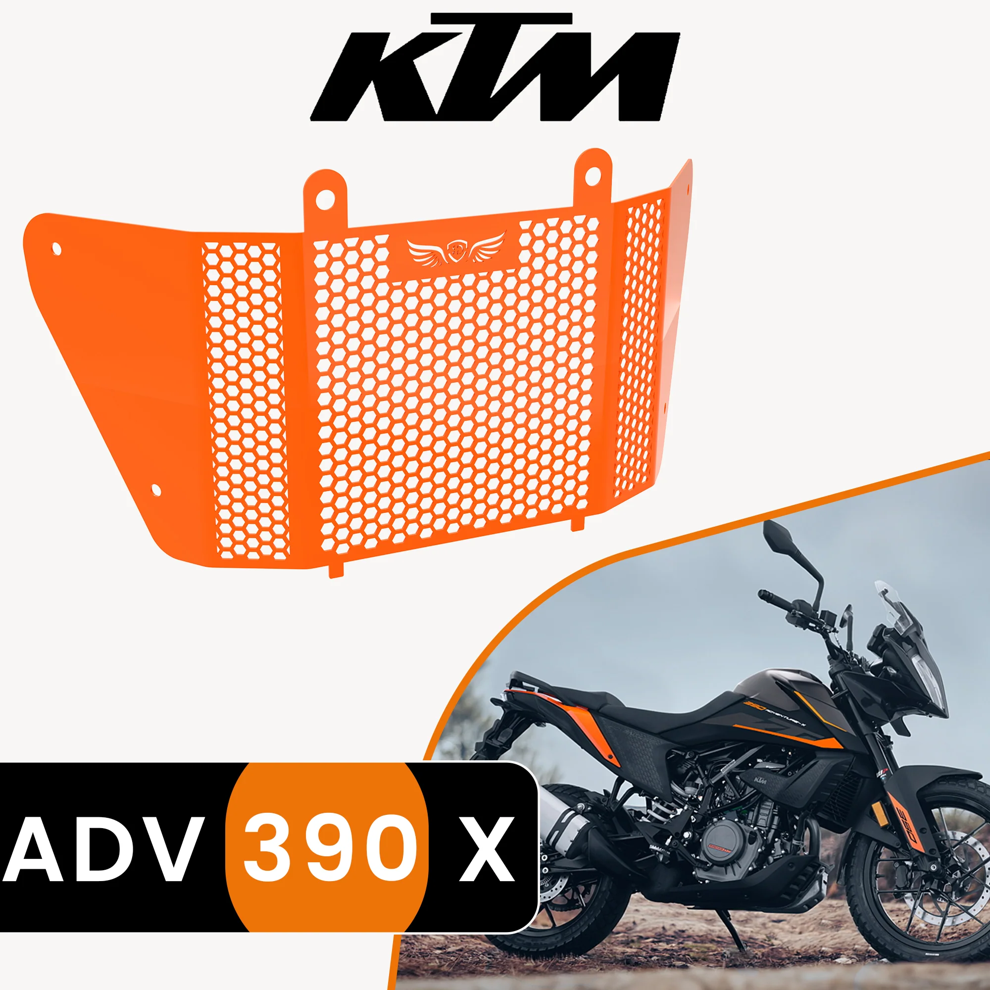 Radiator Grill for KTM 390 Adventure X - Orange