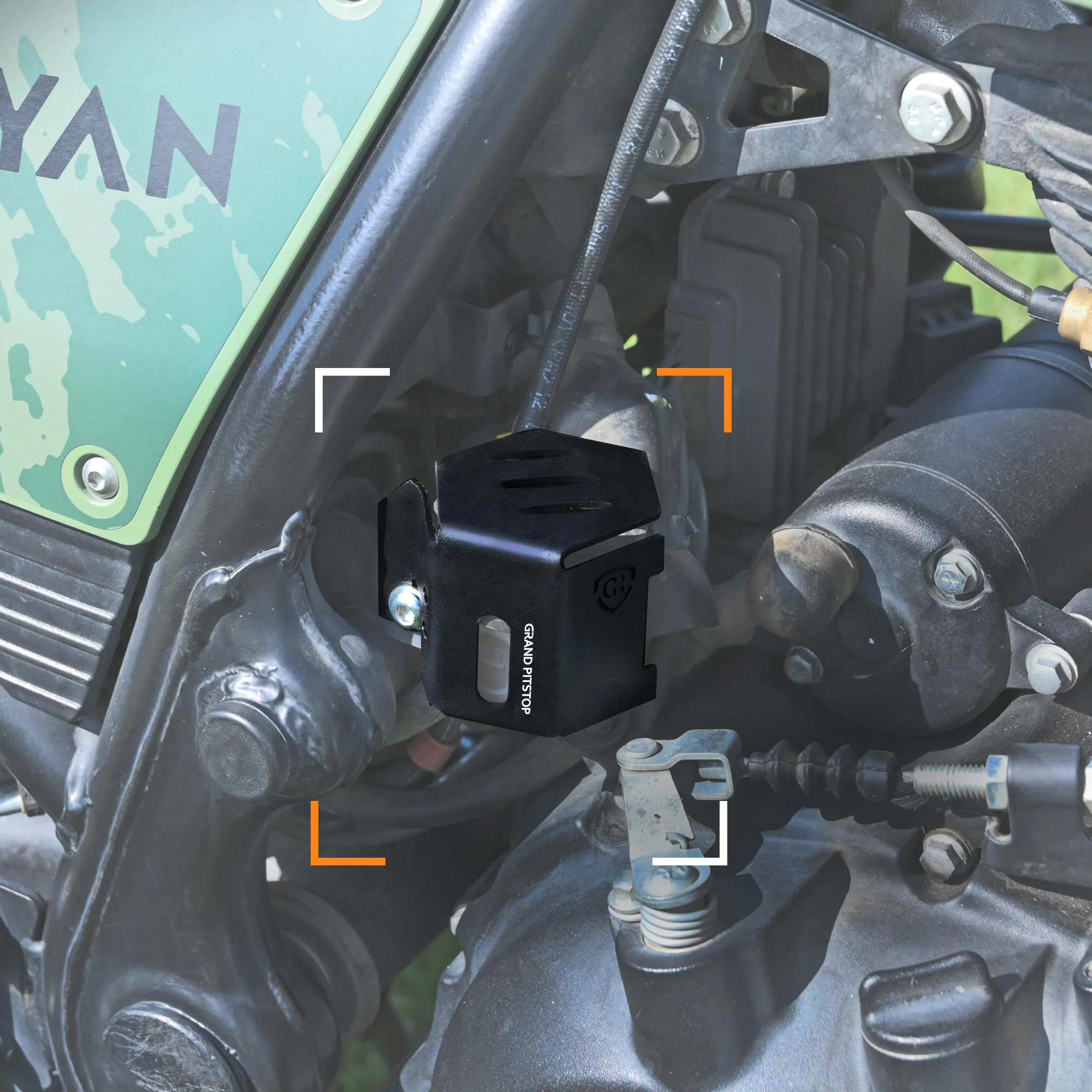 Rear Brake Fluid Cap for Royal Enfield Himalayan BS6 Model (2020-21) - Black - Image 2