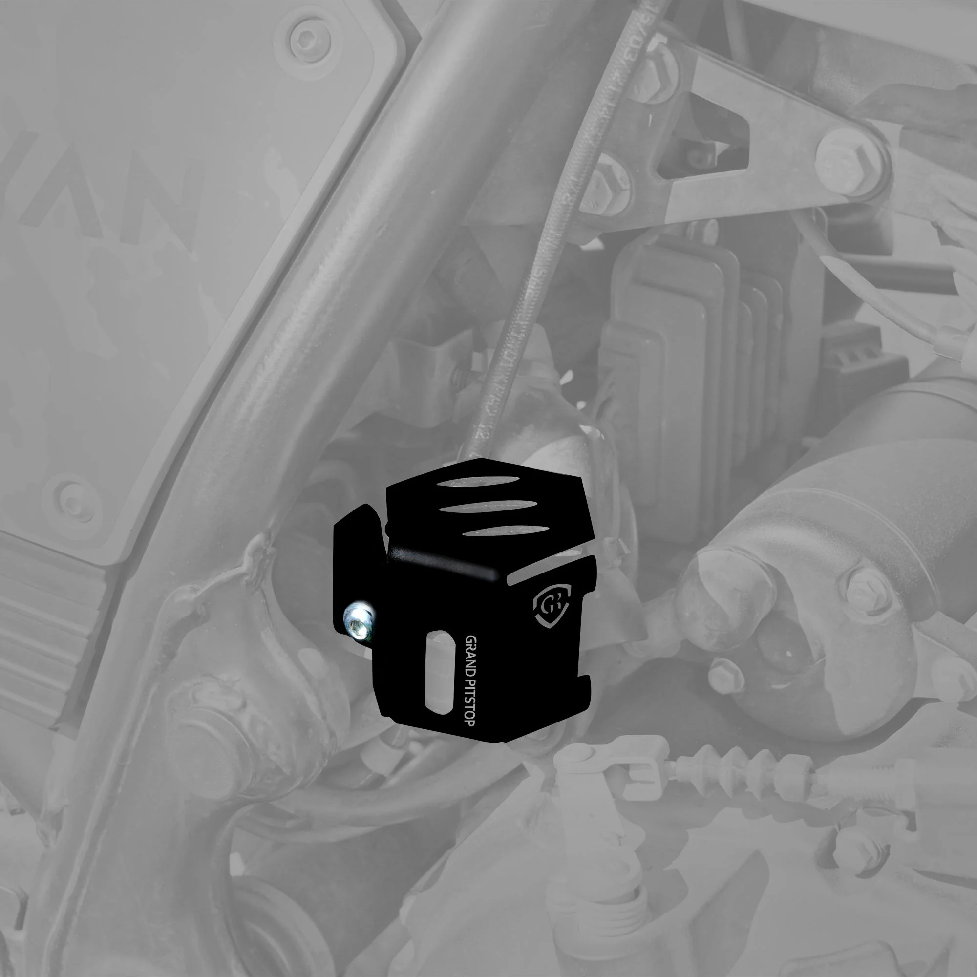 Rear Brake Fluid Cap for Royal Enfield Himalayan BS6 Model (2020-21) - Black - Image 7