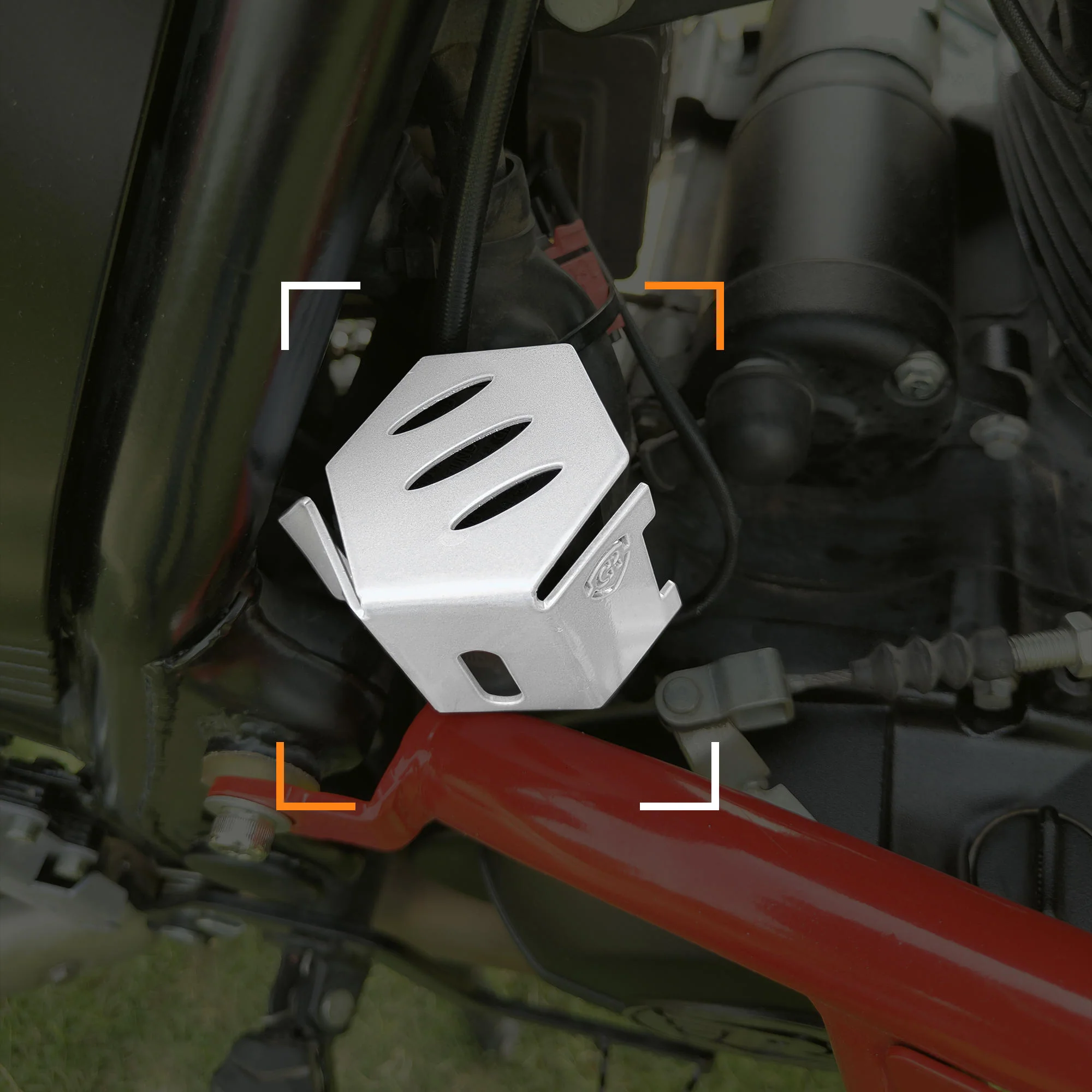 Rear Brake Fluid Cap for Royal Enfield Himalayan BS6 Model (2020-21) - Silver - Image 2