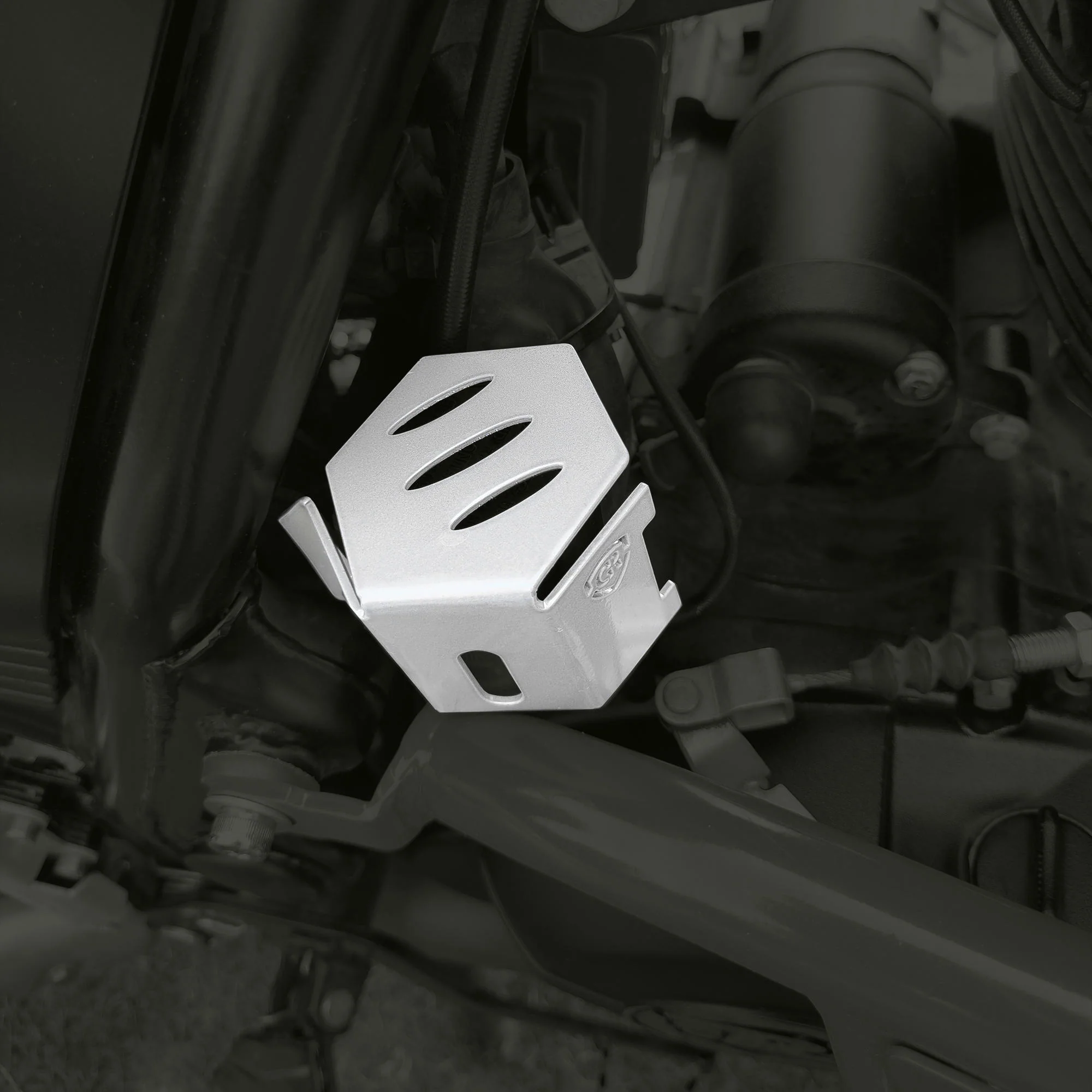 Rear Brake Fluid Cap for Royal Enfield Himalayan BS6 Model (2020-21) - Silver - Image 3