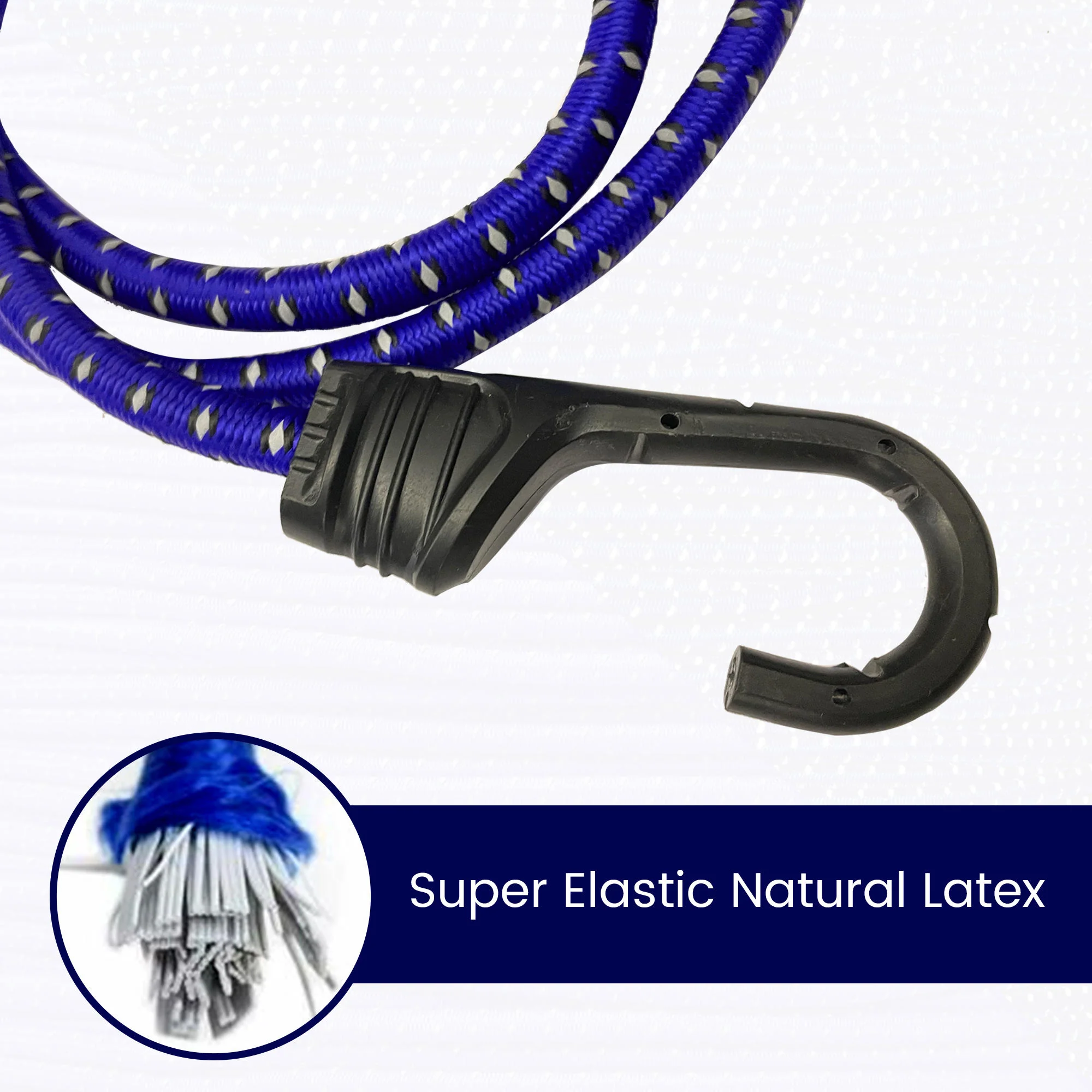 Reflecting Bungee Cord (36Inch) - Set Of 2 - Blue - Image 2