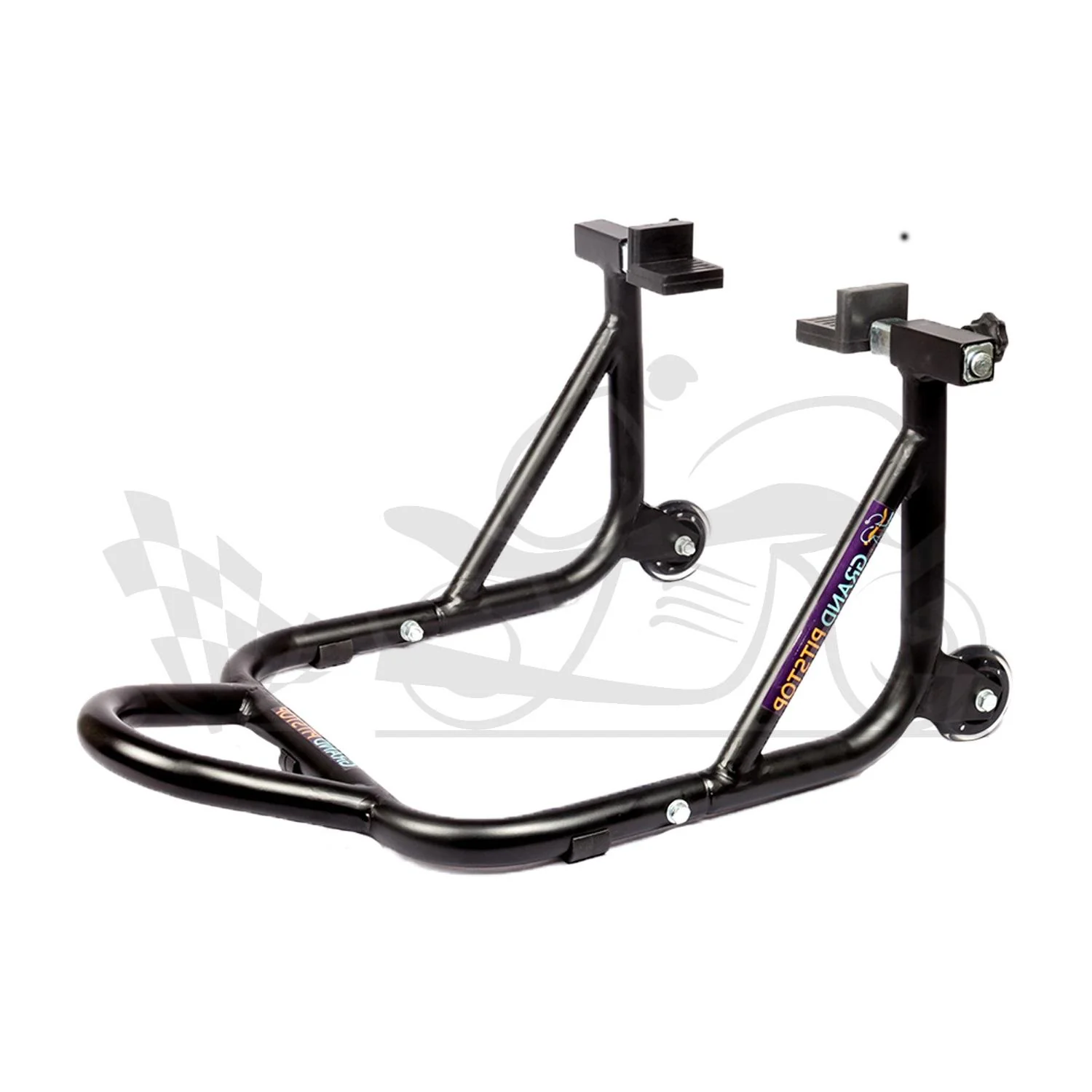 Rubber Molded Clamps for Dismantlable Paddock Stands Swingarm Lift (Pair of 2) - Image 3