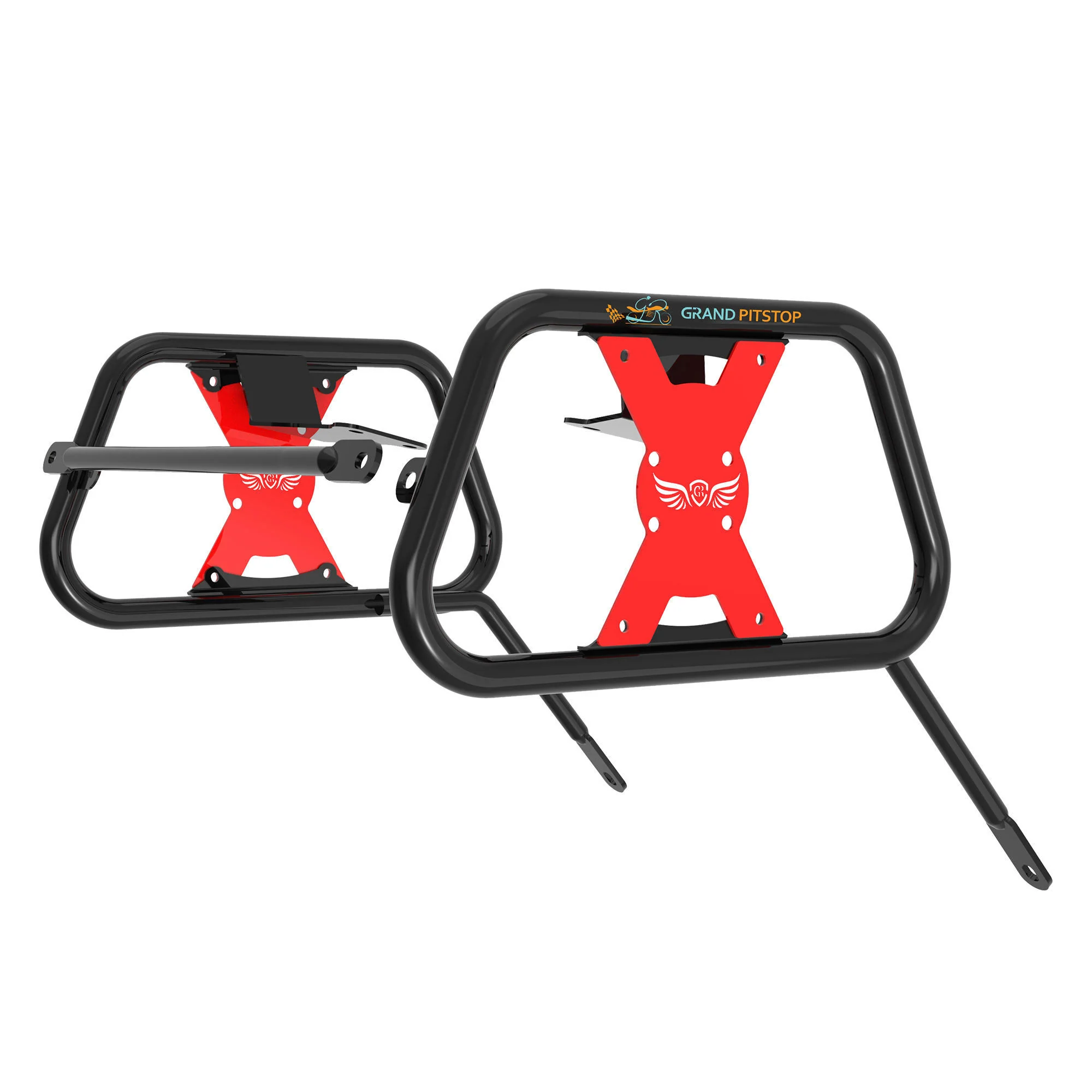 Saddle Stay for BMW G 310 GS - Black & Red - Image 3