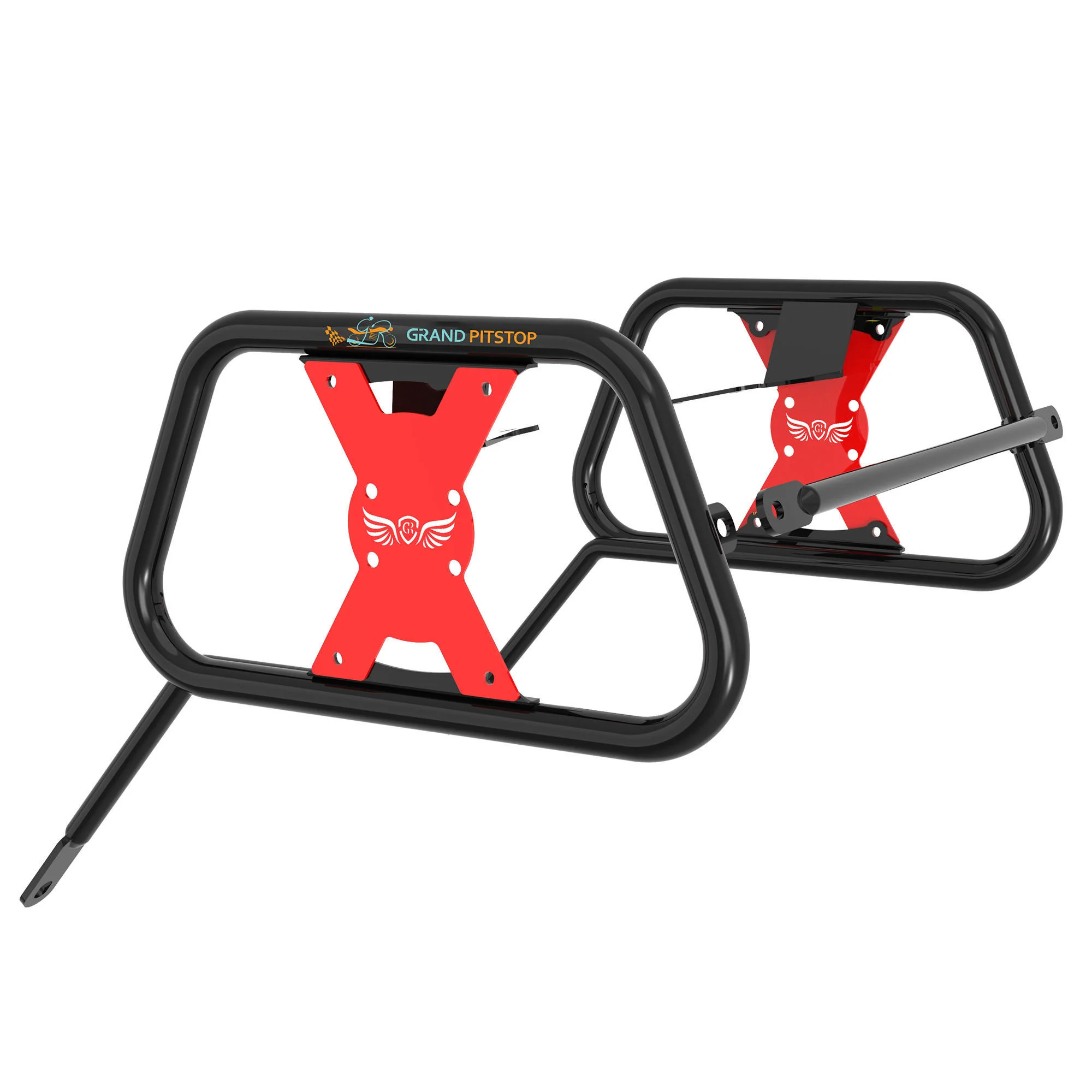 Saddle Stay for BMW G 310 GS - Black & Red - Image 4
