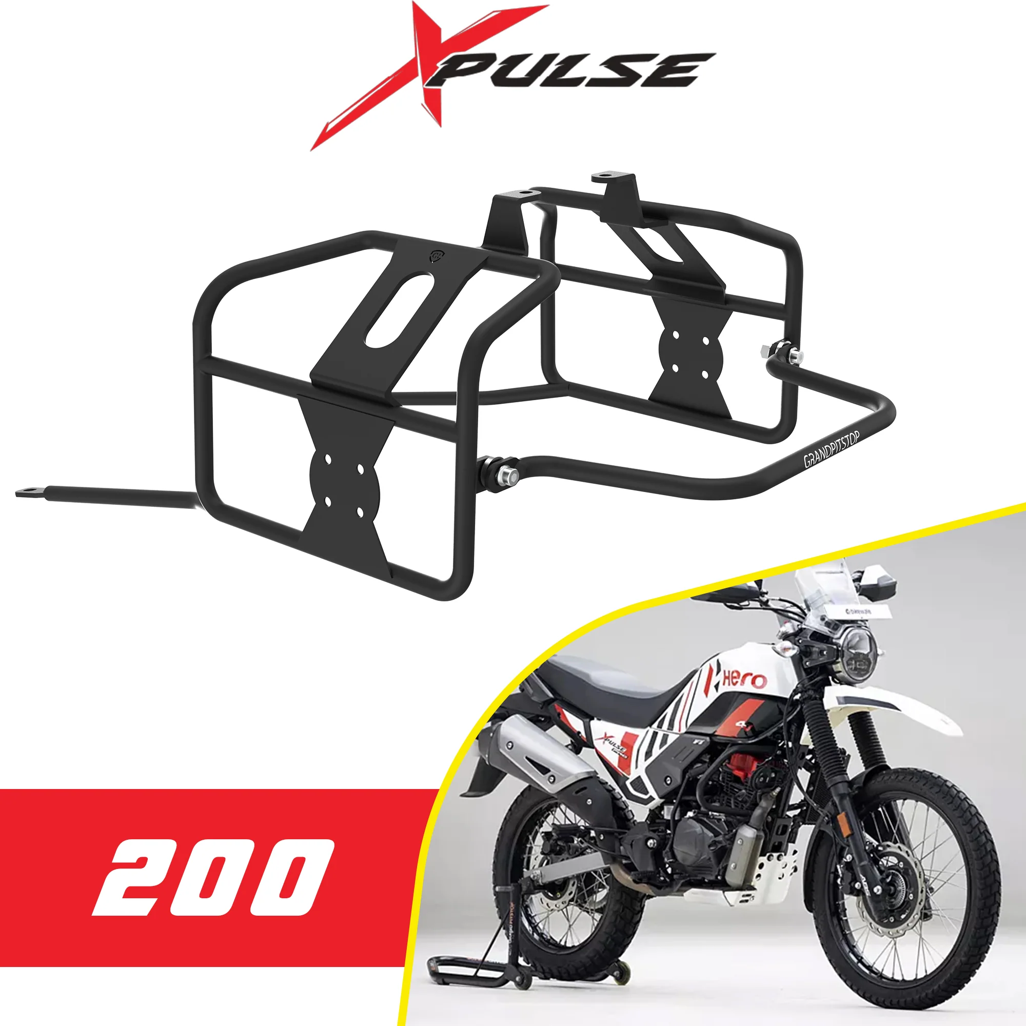 Saddle Stay for Hero Xpulse 200/400 - Black & Red