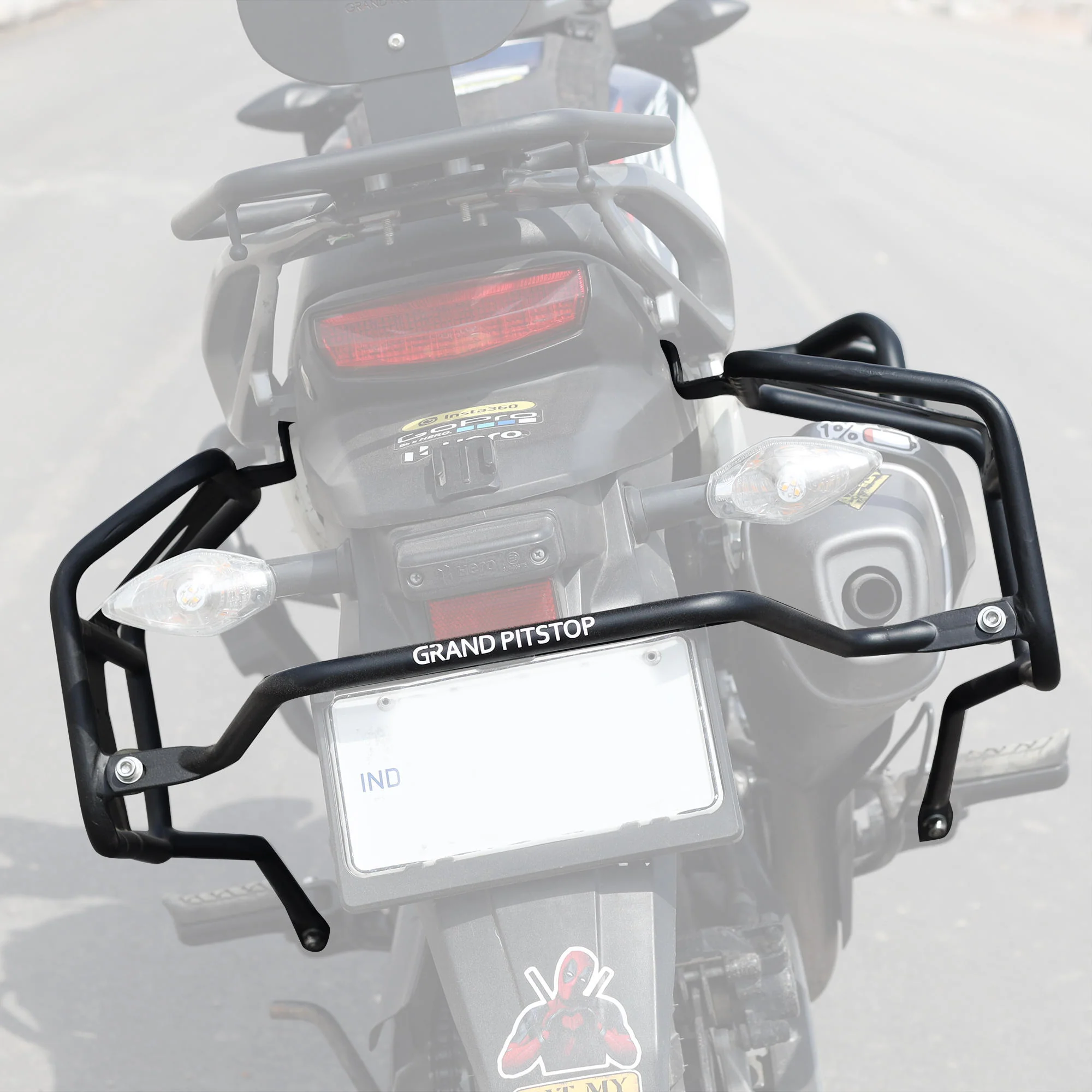 Saddle Stay for Hero Xpulse 200/400 - Black & Red - Image 6