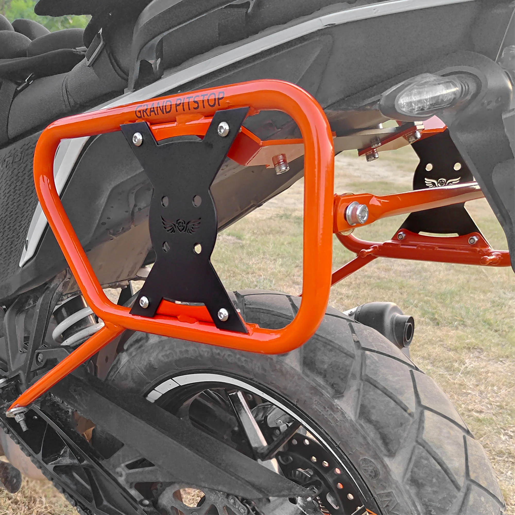 Saddle Stay for KTM 390 Adventure X - Orange & Black - Image 6