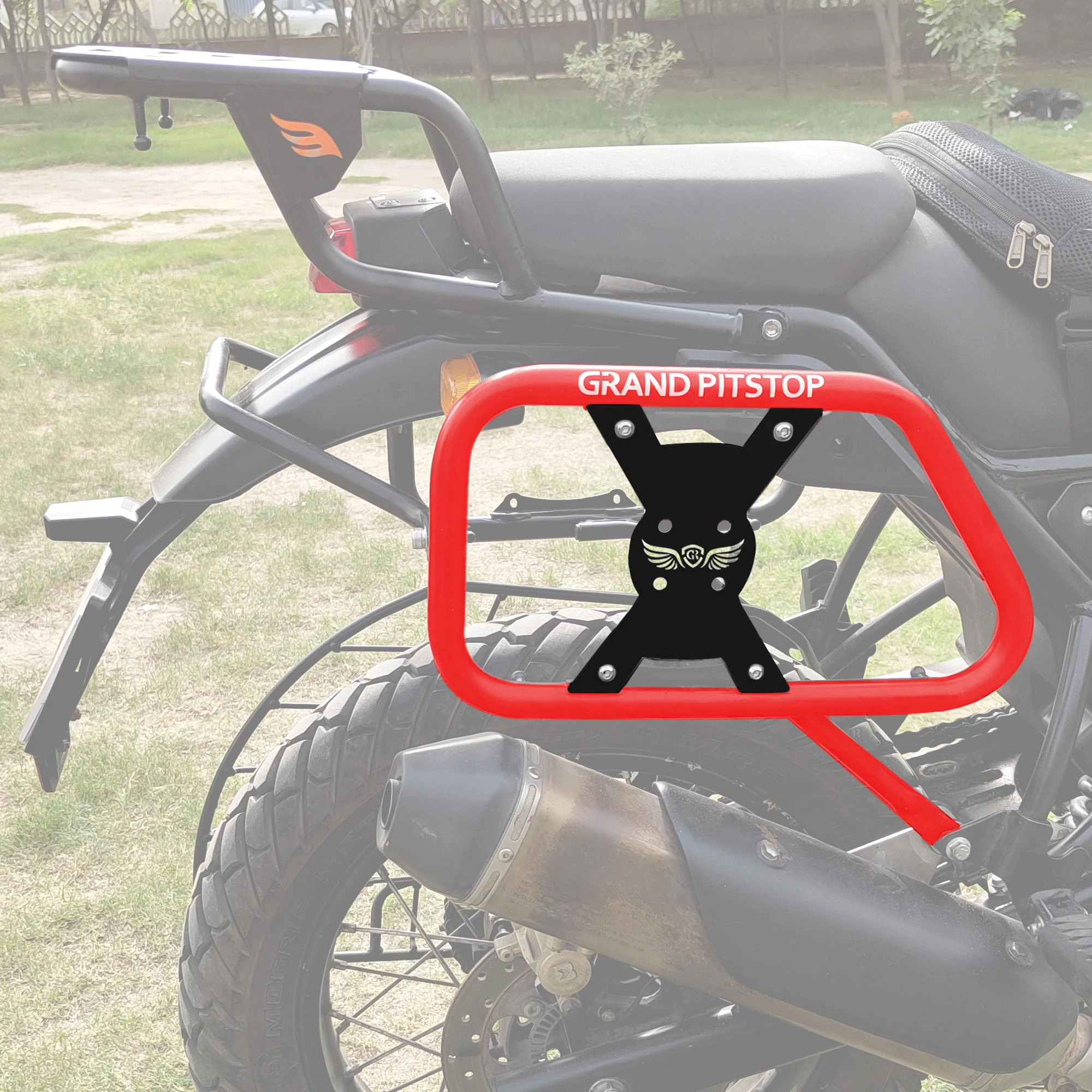 Saddle Stay for Royal Enfield Scram 411 - Red-Black - Image 2
