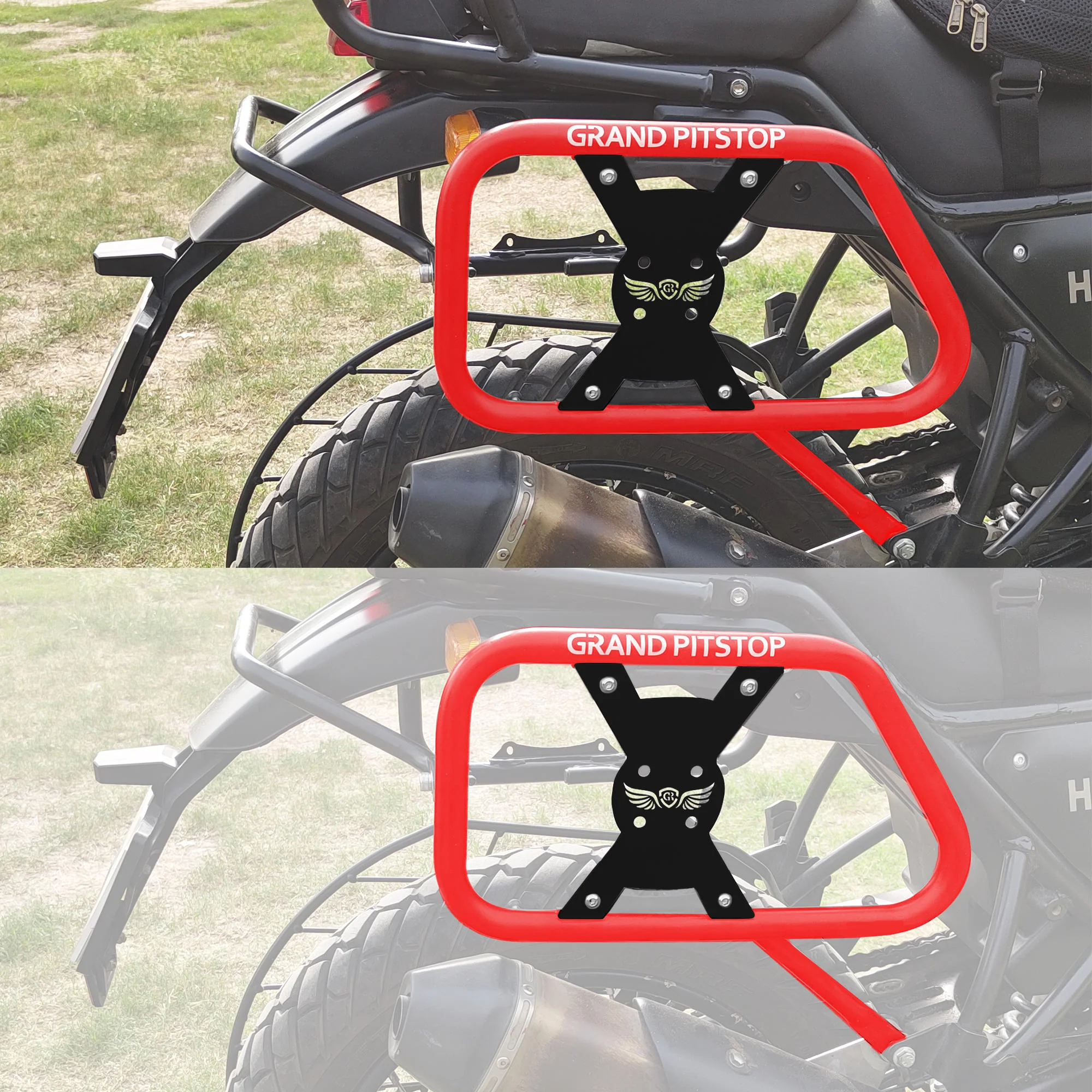 Saddle Stay for Royal Enfield Scram 411 - Red-Black - Image 4