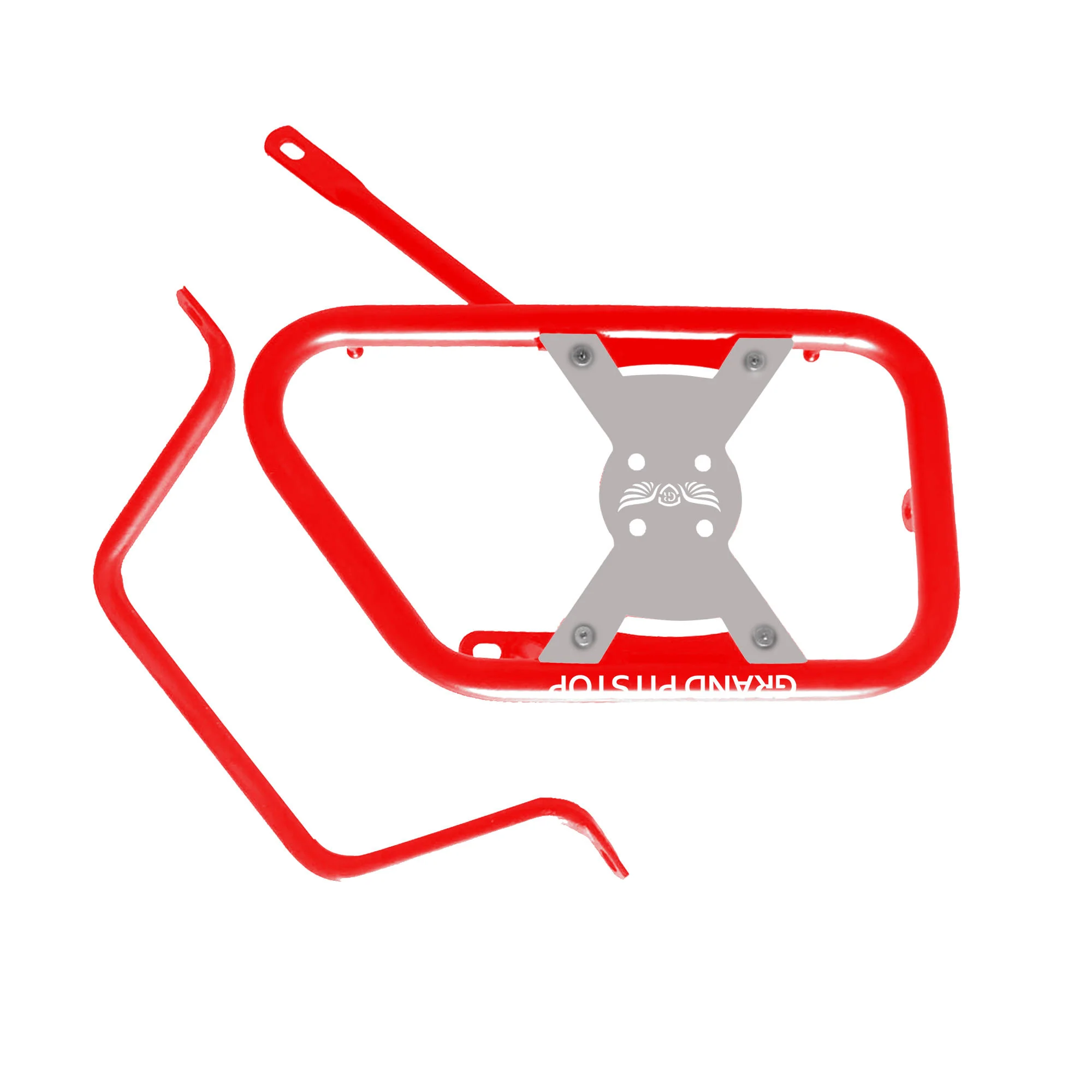 Saddle Stay for Royal Enfield Scram 411 - Red-Silver - Image 4