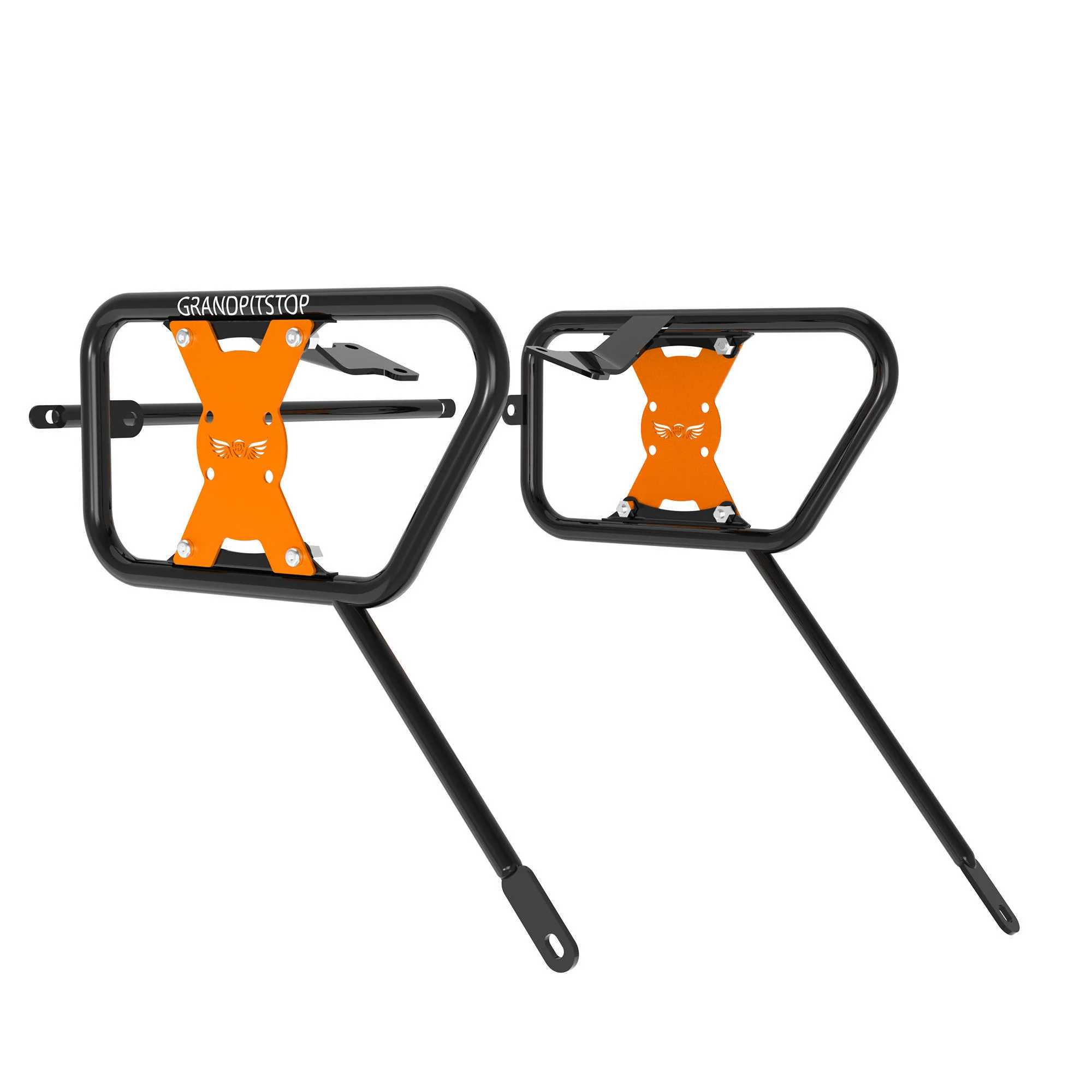 Saddle Stay (Pair) for KTM 250 Adventure - Black & Orange - Image 3