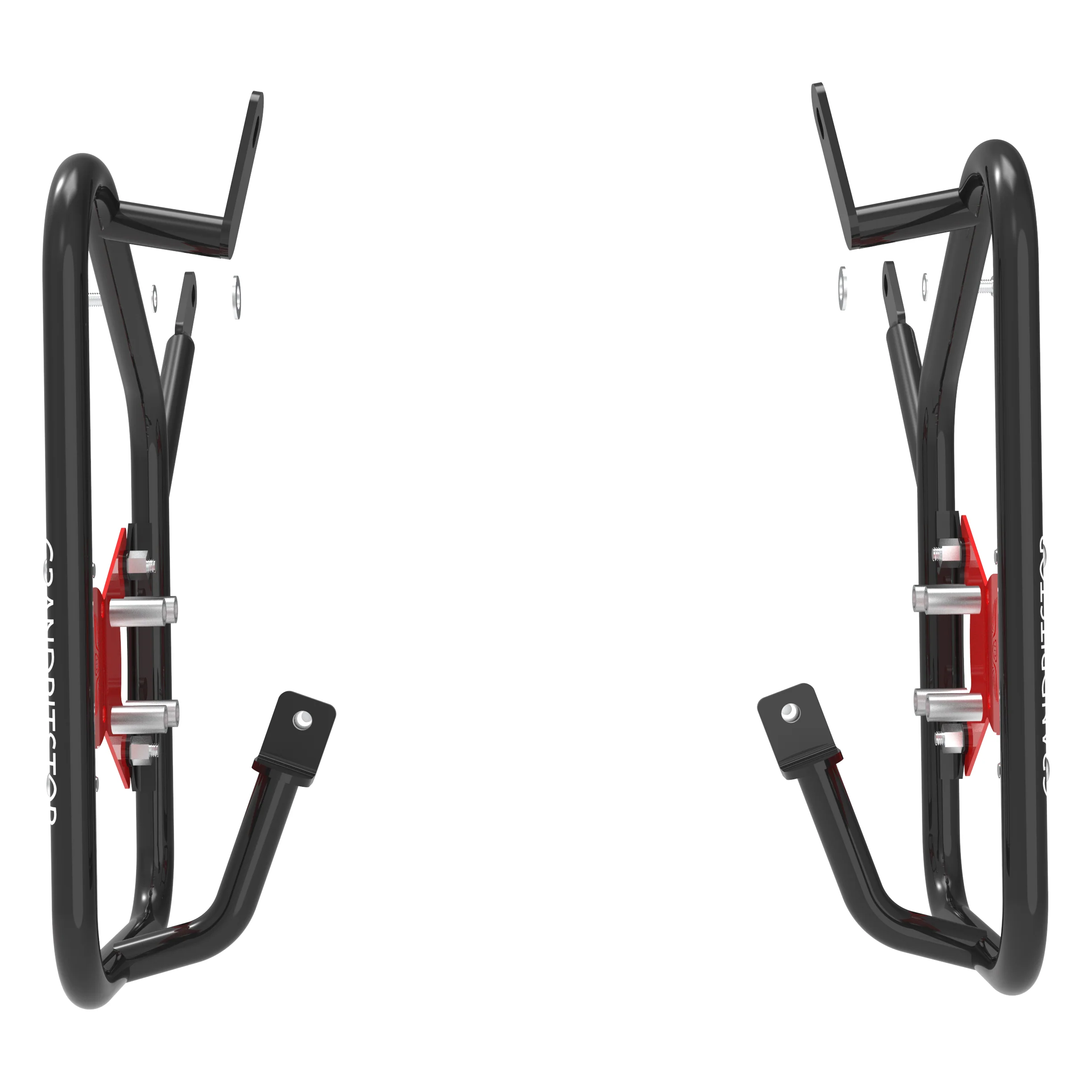 Saddle Stay (Pair) for Royal Enfield Continental GT - Black & Red - Image 5