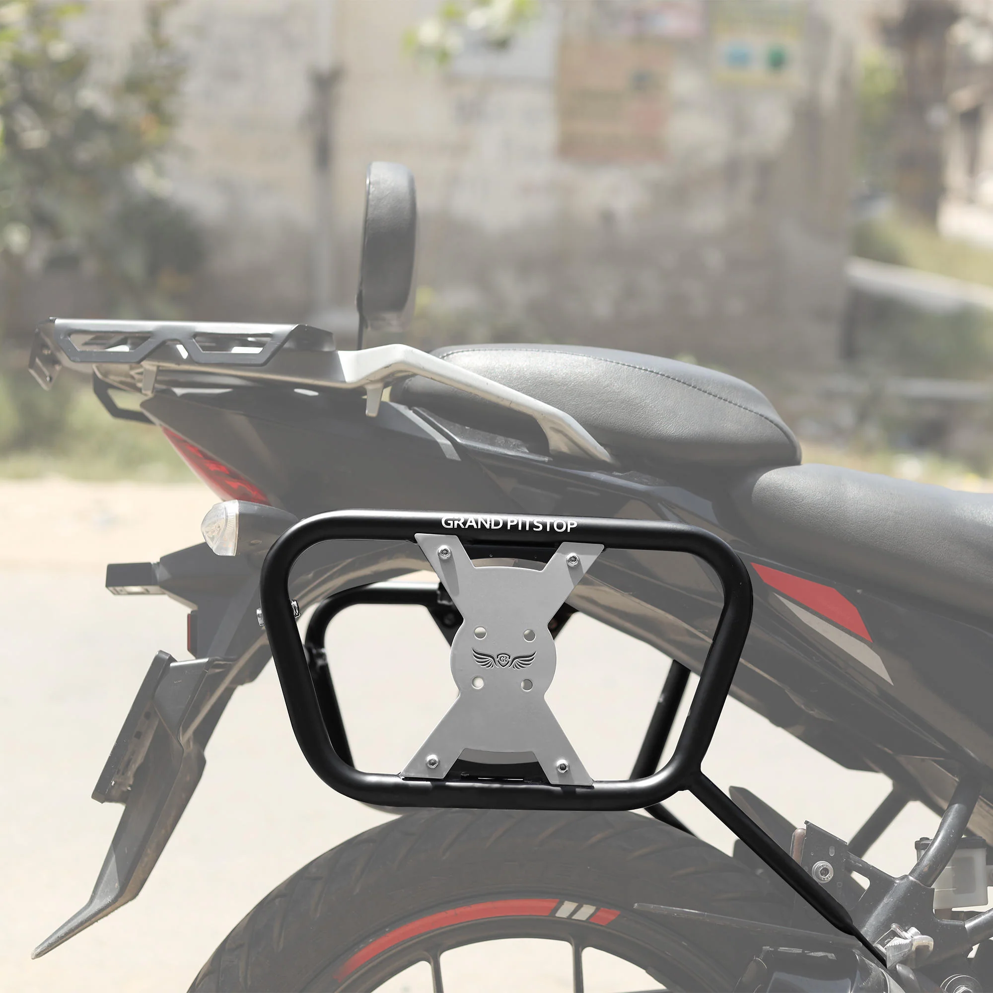 Saddle Stay (Pair) for Suzuki V-Strom - Black & Silver - Image 7