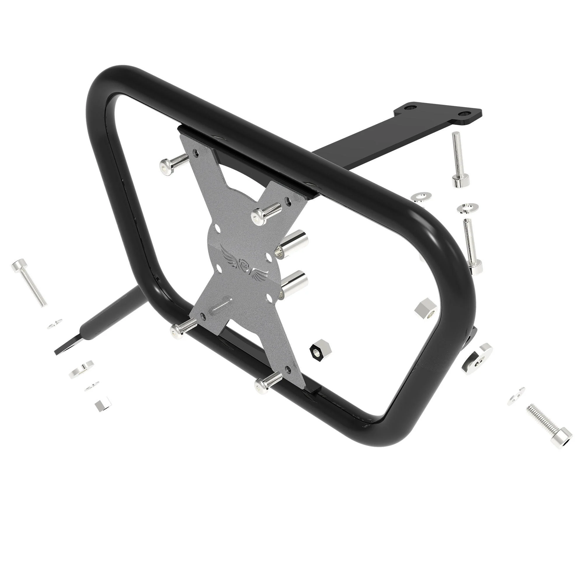 Saddle Stay (Pair) for Suzuki V-Strom - Black & Silver - Image 8