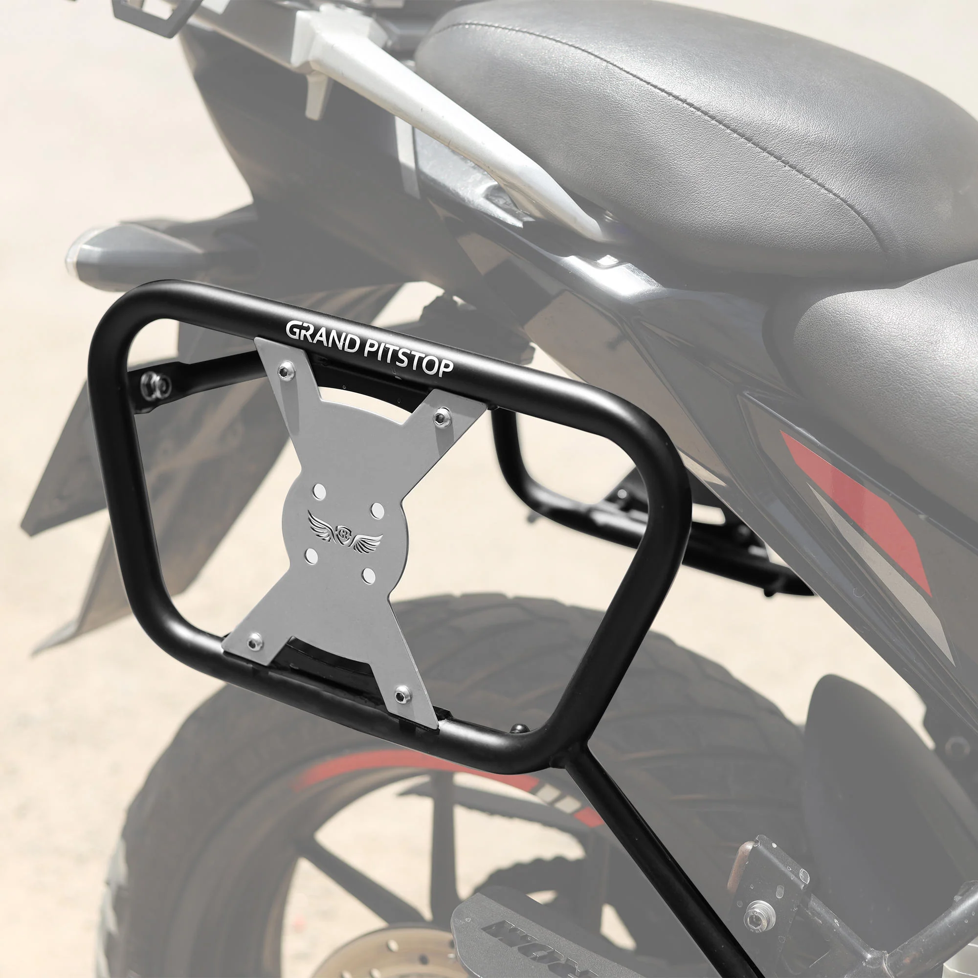 Saddle Stay (Pair) for Suzuki V-Strom - Black & Silver - Image 9