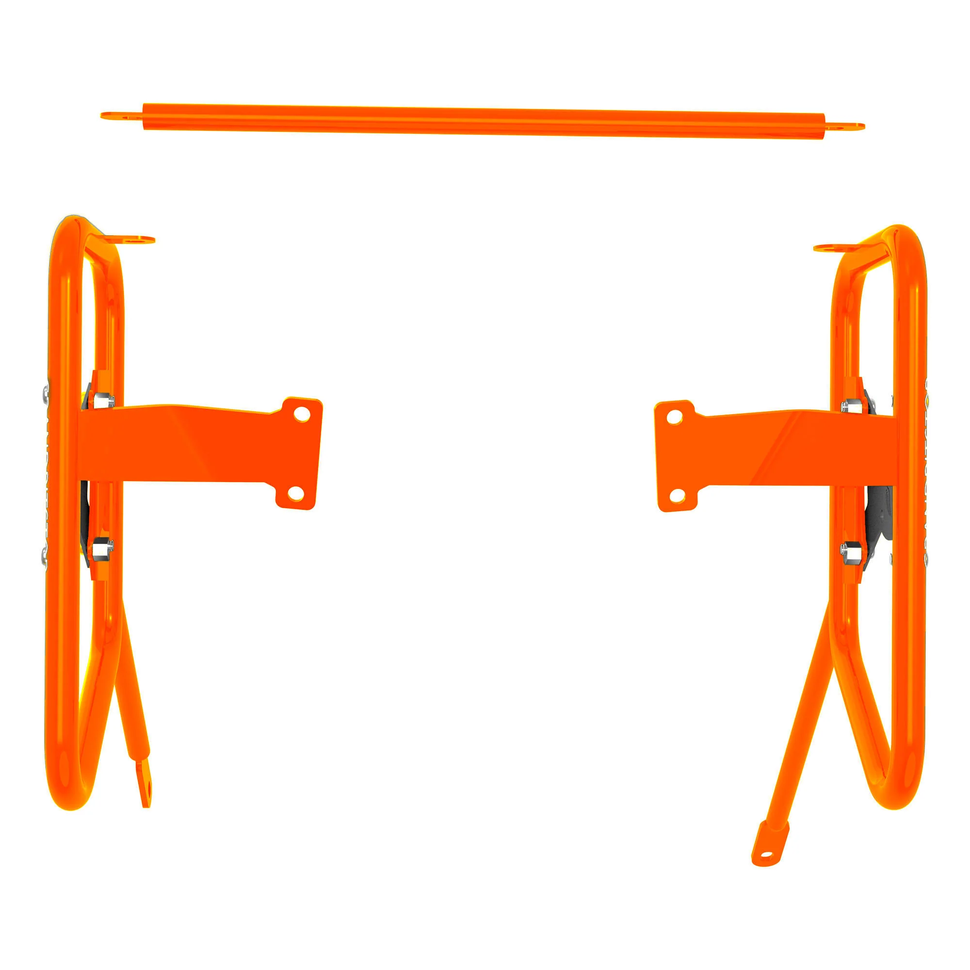 Saddle Stay (Pair) for KTM 250 Adventure - Orange & Black - Image 7