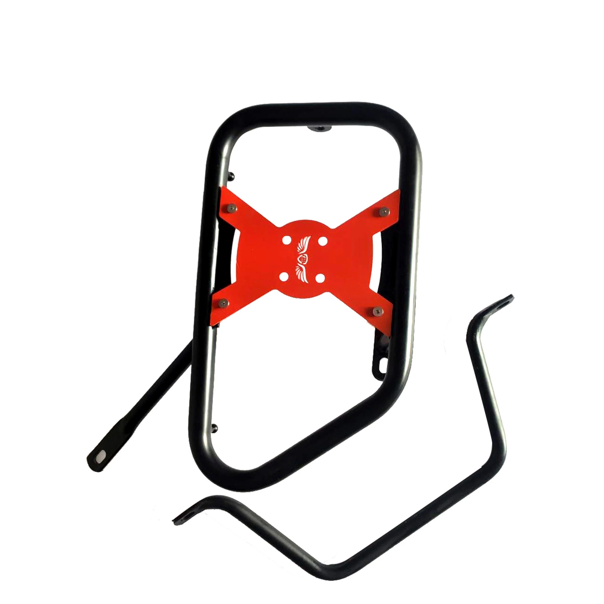 Saddle Stay (Pair) With Jerry Can Mounting for Royal Enfield Himalayan - Black & Red - Image 4
