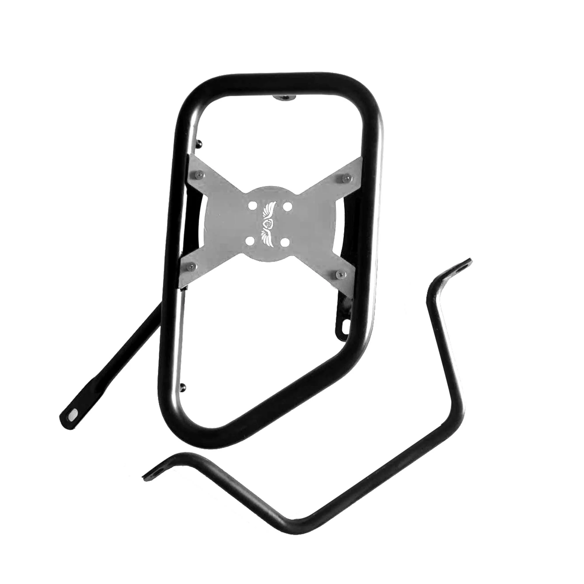 Saddle Stay (Pair) With Jerry Can Mounting for Royal Enfield Himalayan - Black & Silver - Image 4