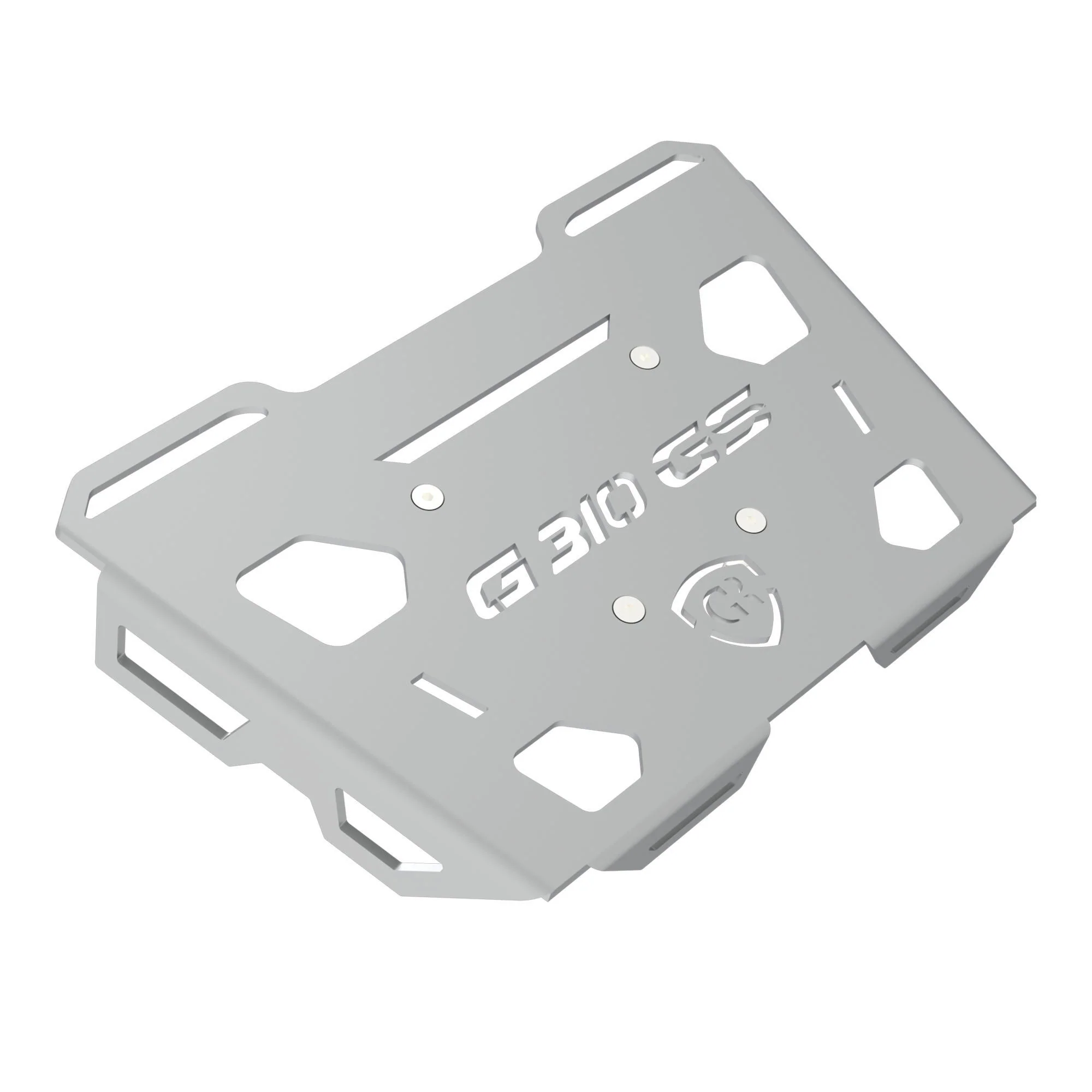 Top Rack Plate for BMW G 310 GS - Silver - Image 4
