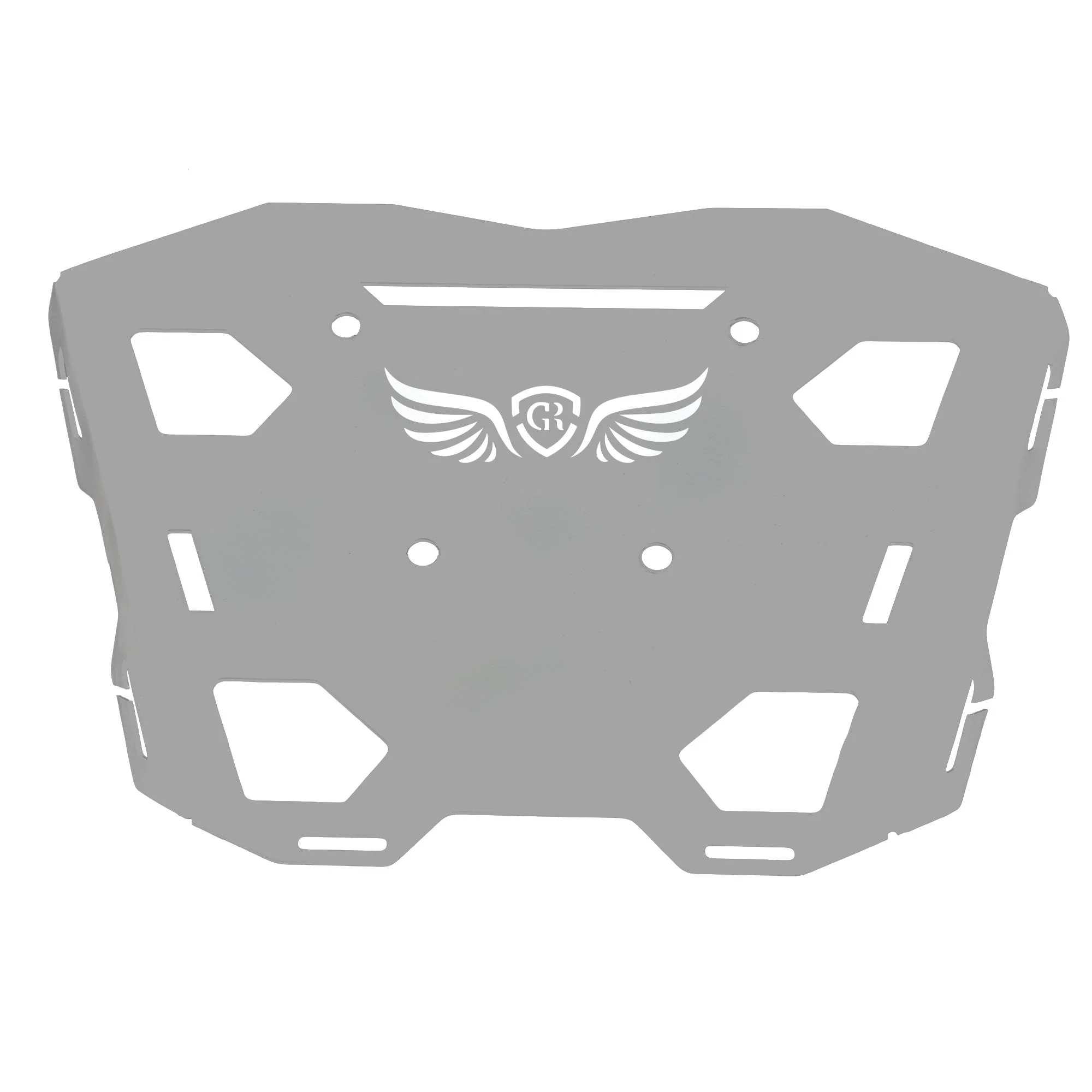 Top Rack Plate for Royal Enfield Himalayan BS4-BS6 Model (2019-21) - Silver - Image 4