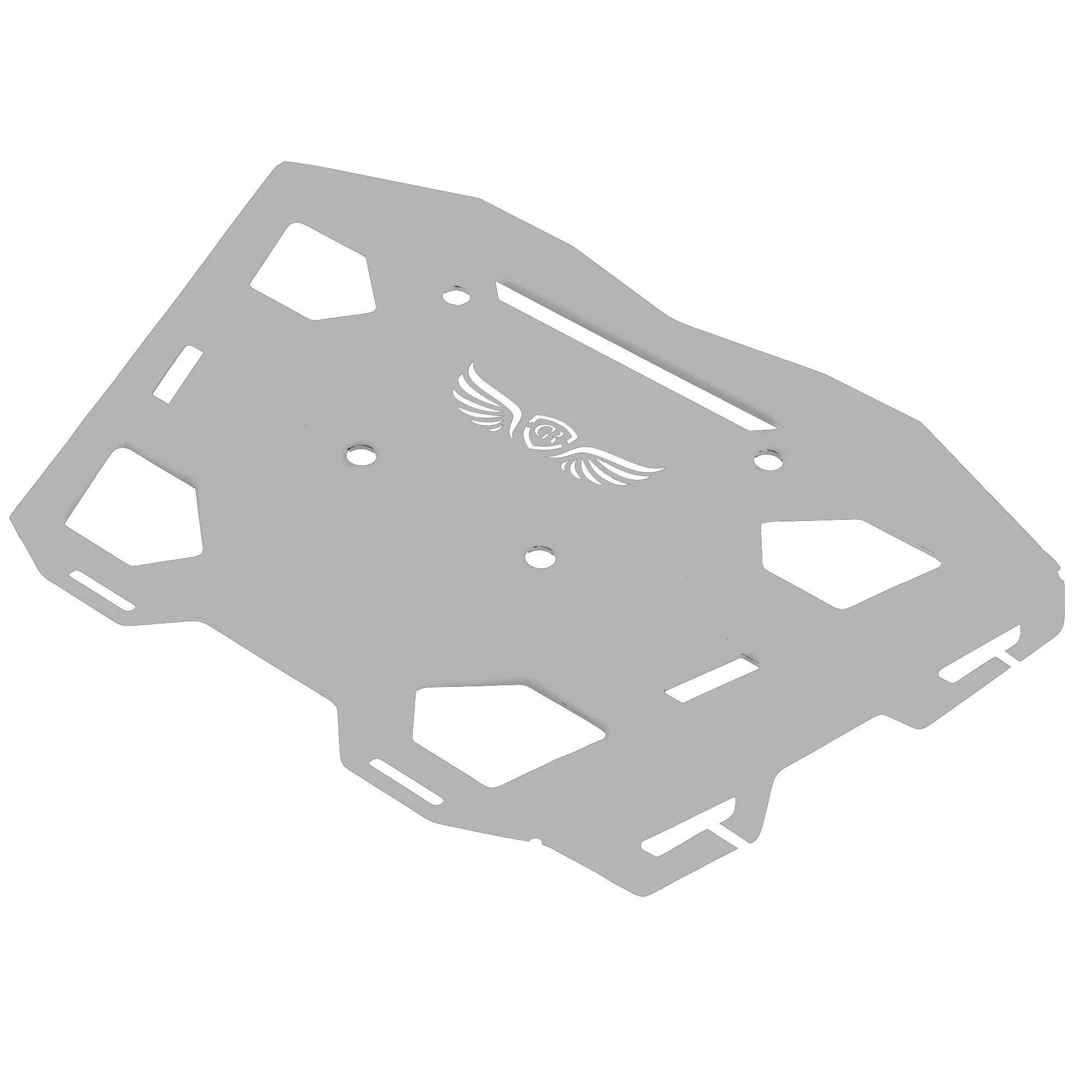 Top Rack Plate for Royal Enfield Himalayan BS4-BS6 Model (2019-21) - Silver - Image 6
