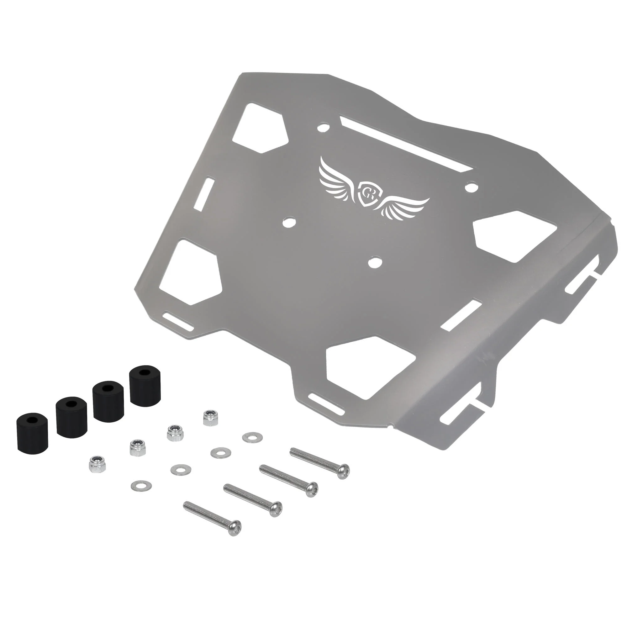 Top Rack Plate for Royal Enfield Himalayan BS4-BS6 Model (2019-21) - Silver - Image 7