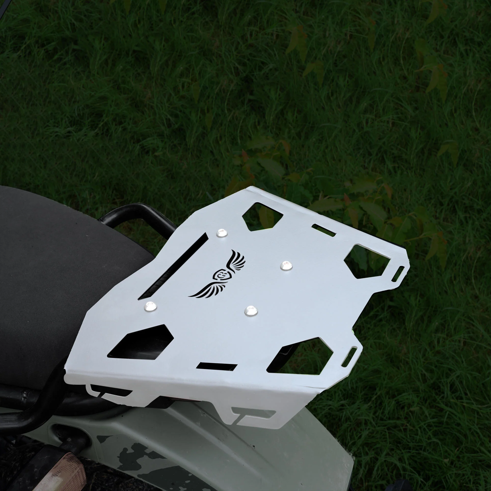 Top Rack Plate for Royal Enfield Himalayan BS4-BS6 Model (2019-21) - Silver - Image 8