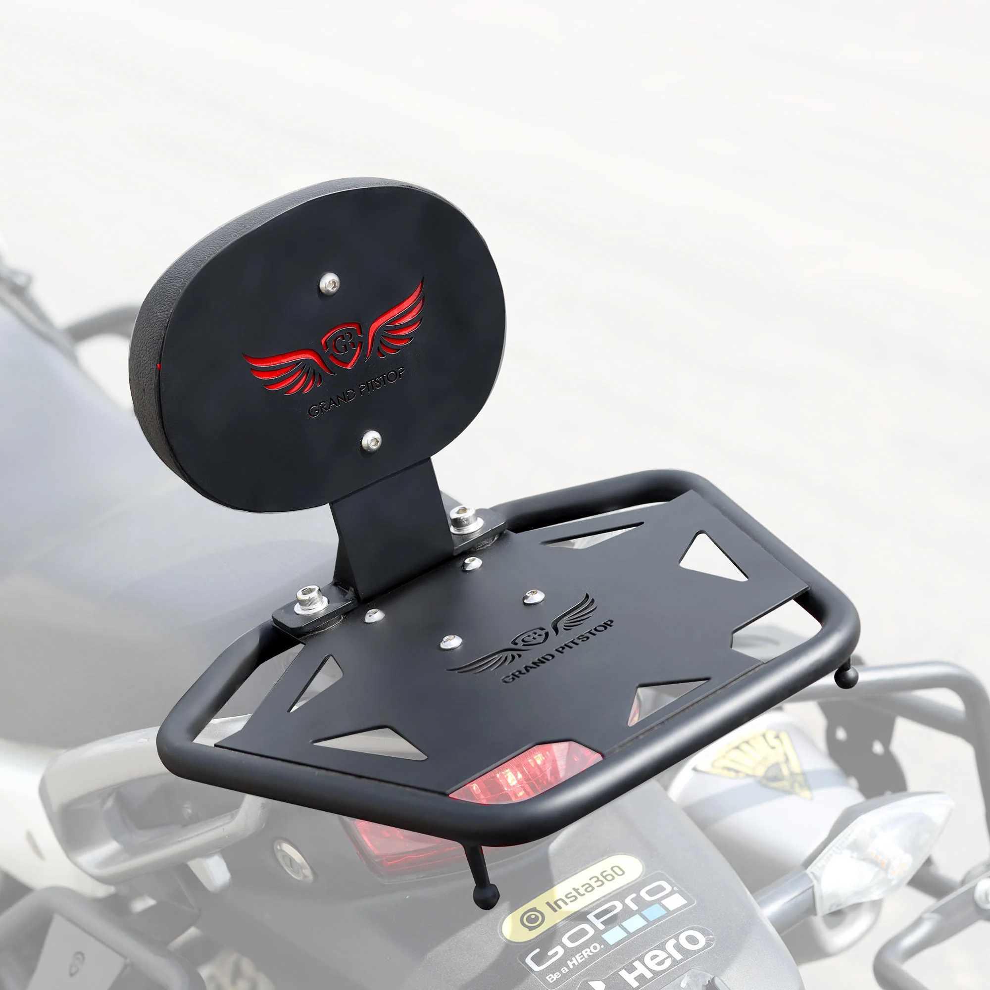 Toprack with Backrest for Hero Xpulse 200/400 - Black - Image 3