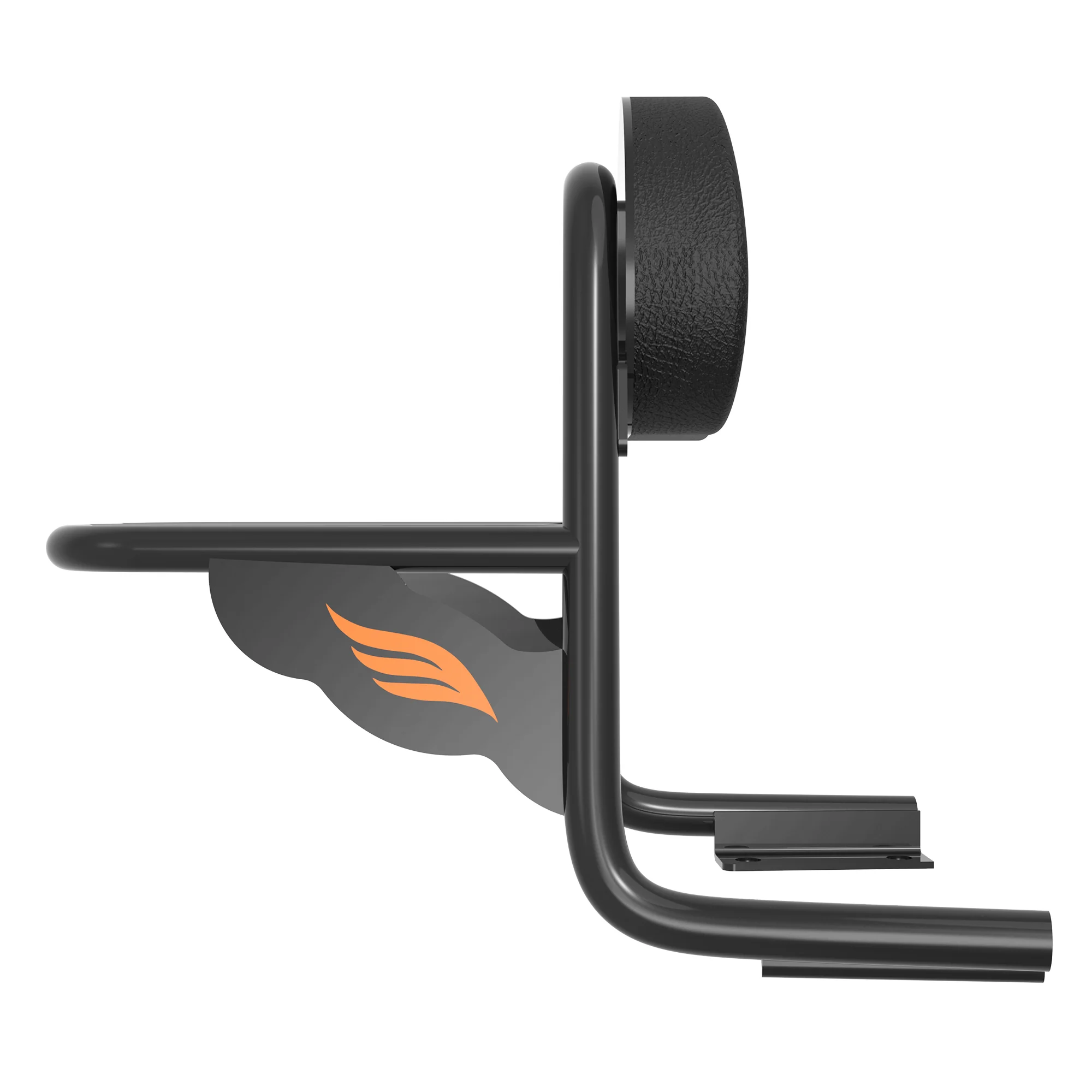 Toprack with Backrest & Parcel Shelf for Royal Enfield Interceptor - Black - Image 4
