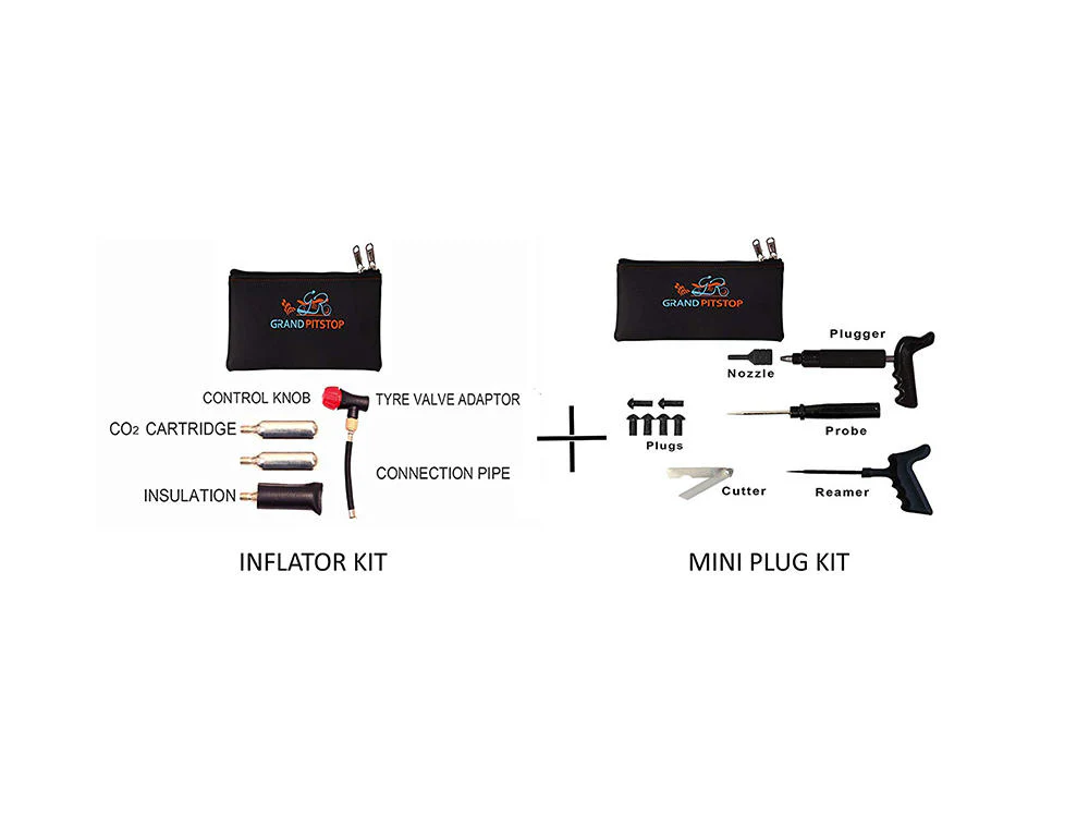 Combo - Tyre Puncture Repair Pocket Plugger & Air Inflator - Image 4