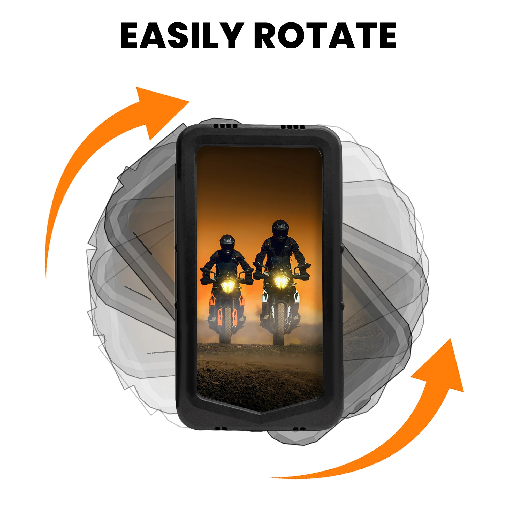 Waterproof Mobile Holder for Bike Handlebar - Black - Image 6