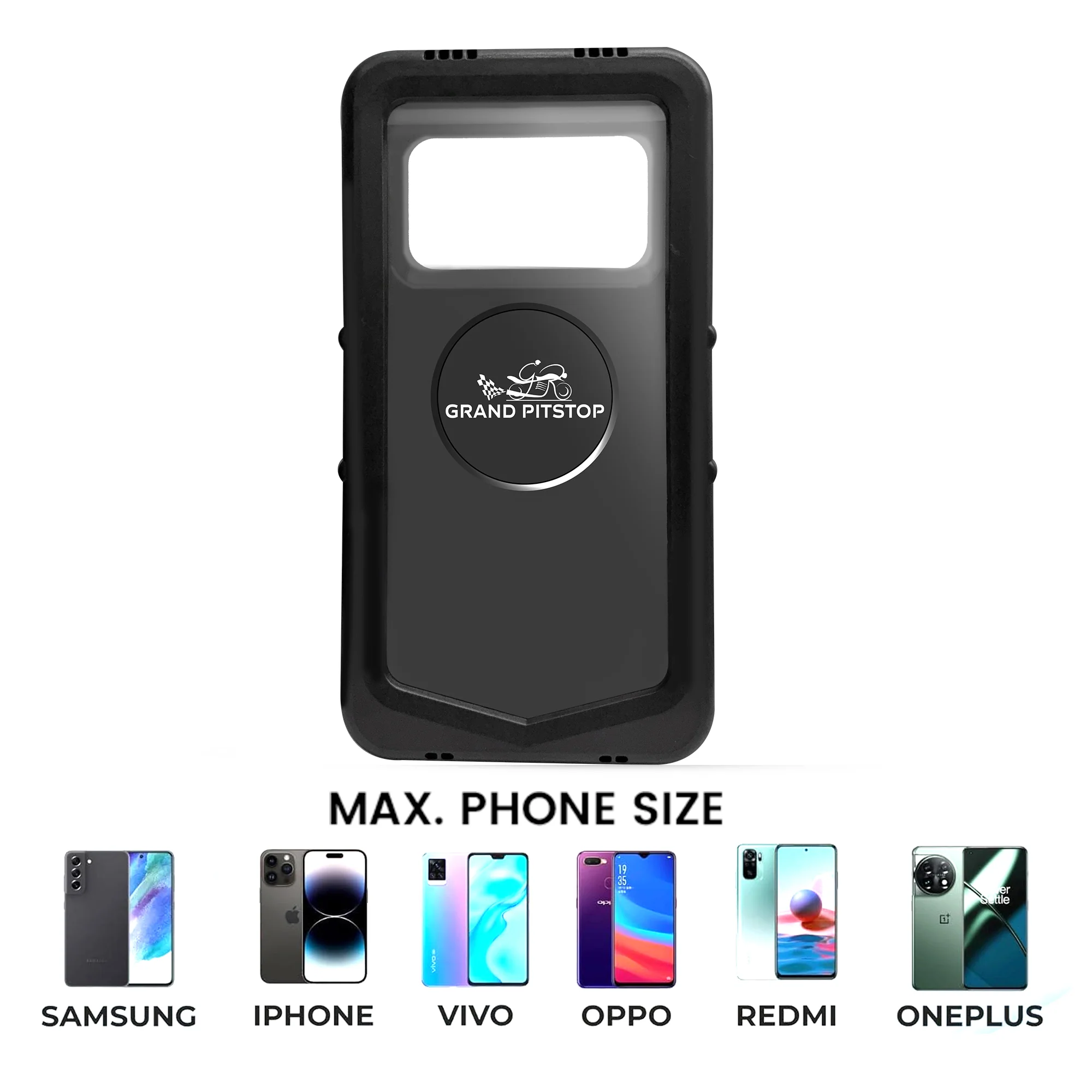 Waterproof Mobile Holder for Bike Handlebar - Black - Image 7